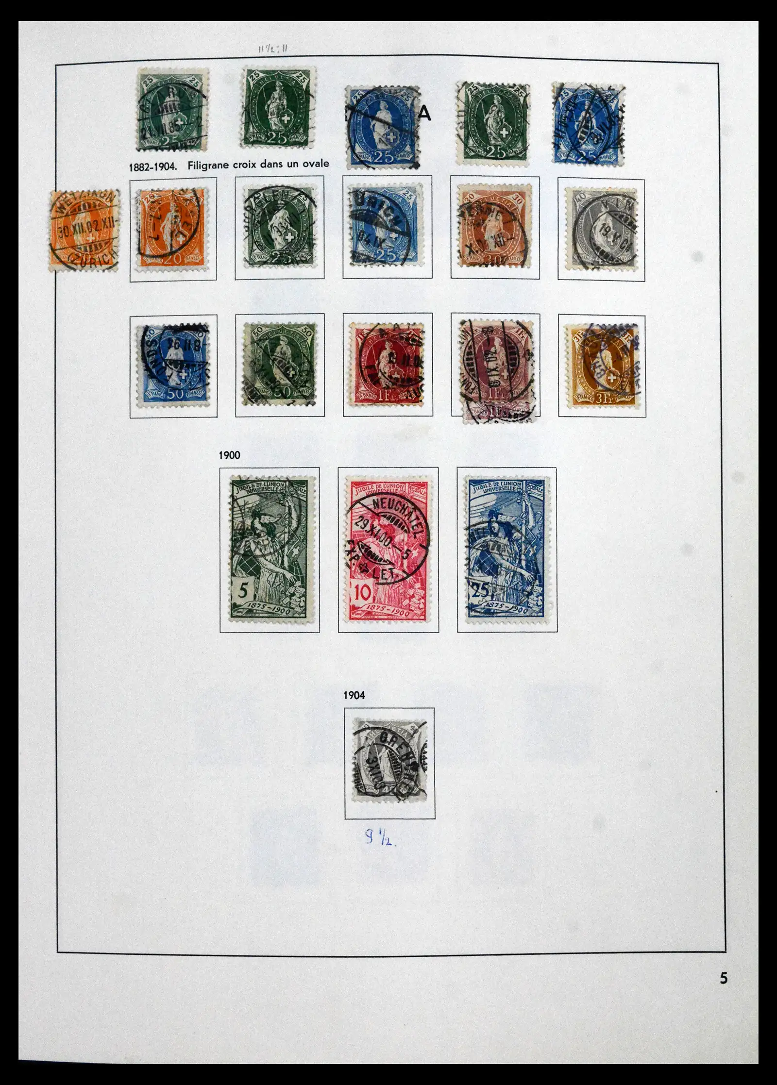 41750 0005 - Stamp collection 41750 Switzerland complete 1862-2006.