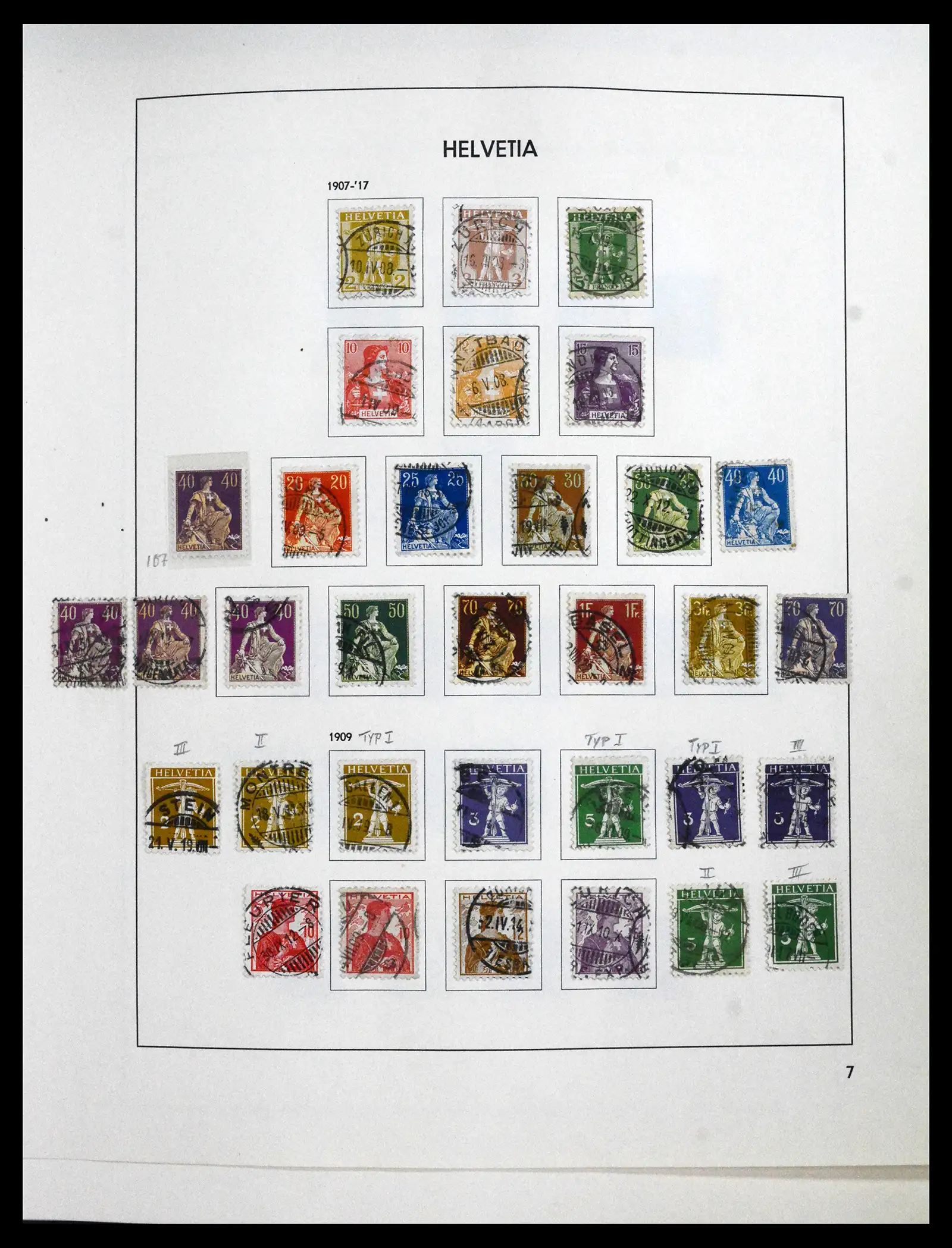 41750 0007 - Stamp collection 41750 Switzerland complete 1862-2006.