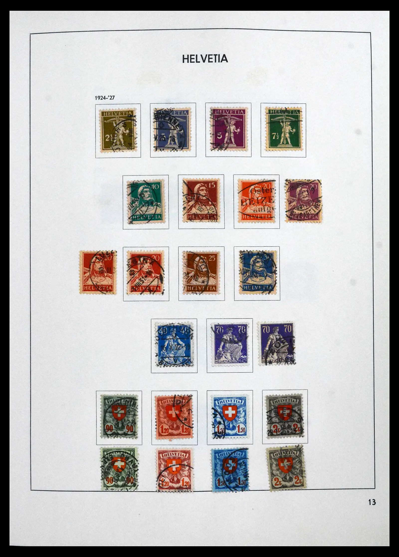 41750 0013 - Stamp collection 41750 Switzerland complete 1862-2006.
