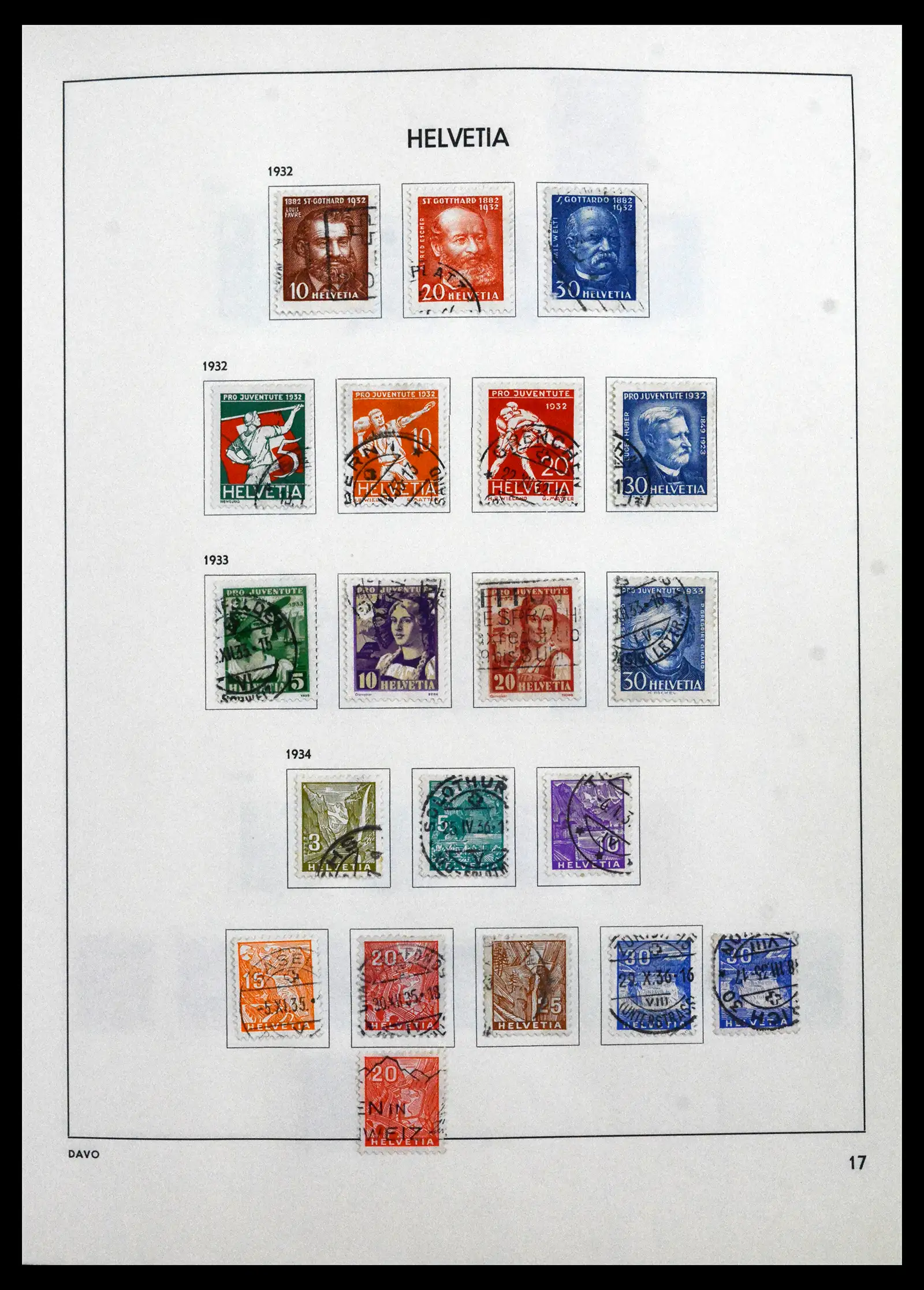 41750 0017 - Stamp collection 41750 Switzerland complete 1862-2006.