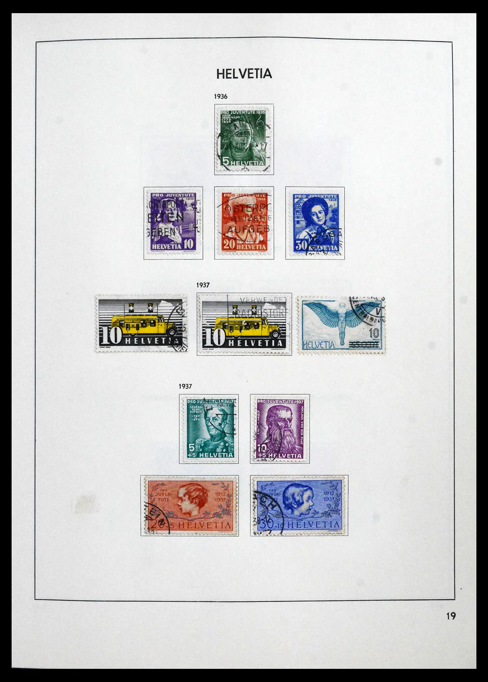 41750 0019 - Stamp collection 41750 Switzerland complete 1862-2006.