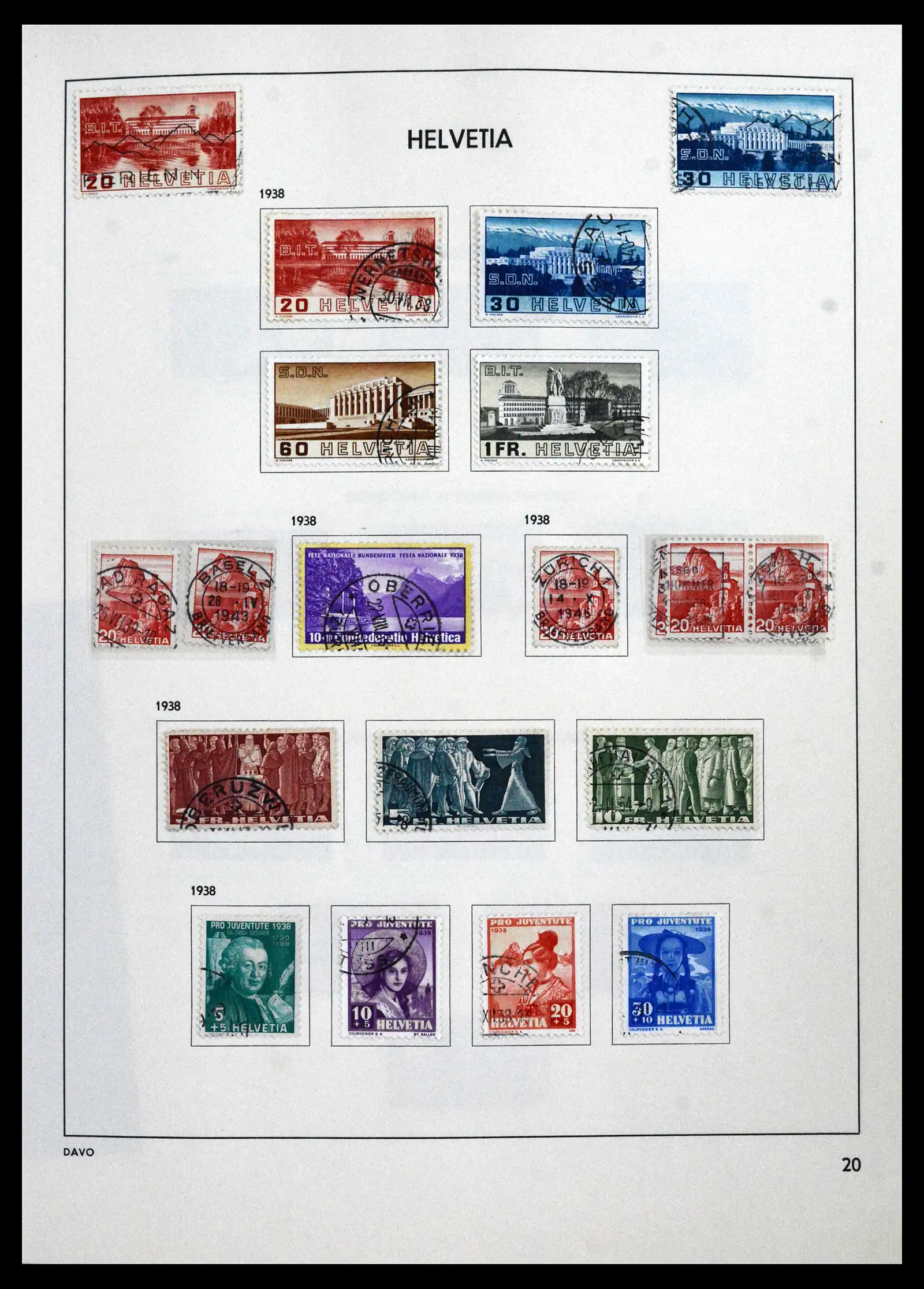 41750 0021 - Stamp collection 41750 Switzerland complete 1862-2006.