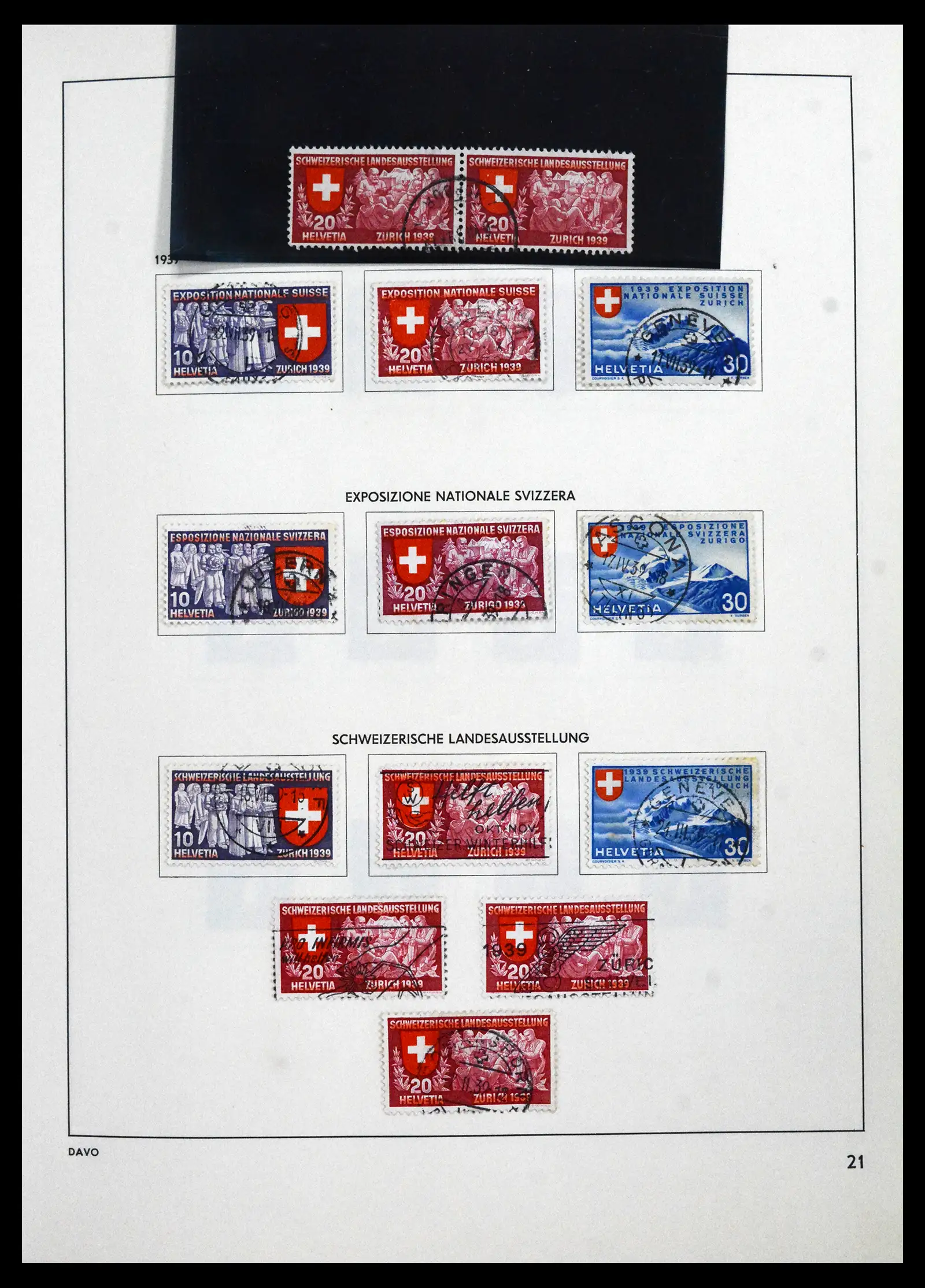 41750 0022 - Stamp collection 41750 Switzerland complete 1862-2006.