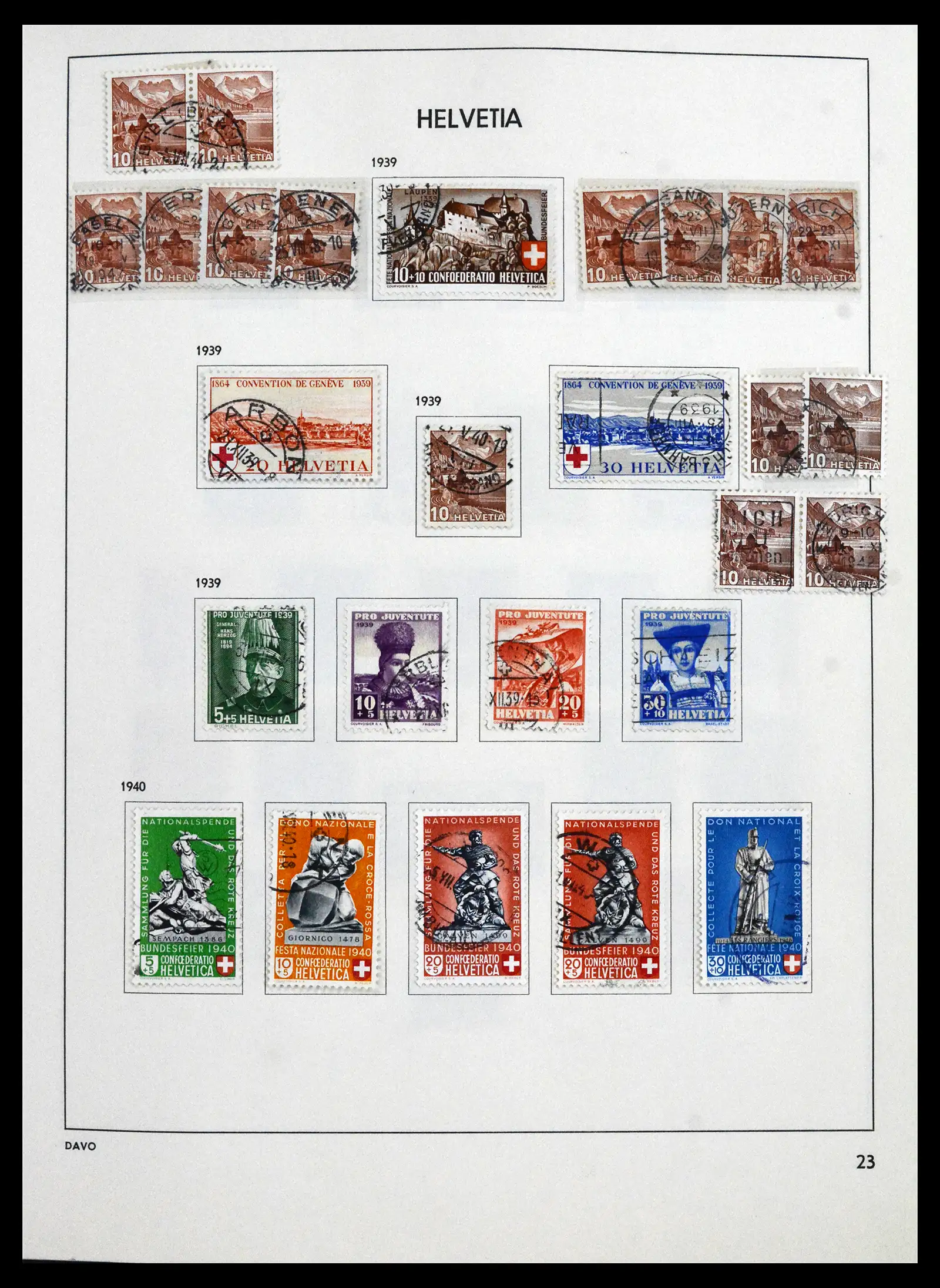 41750 0025 - Stamp collection 41750 Switzerland complete 1862-2006.