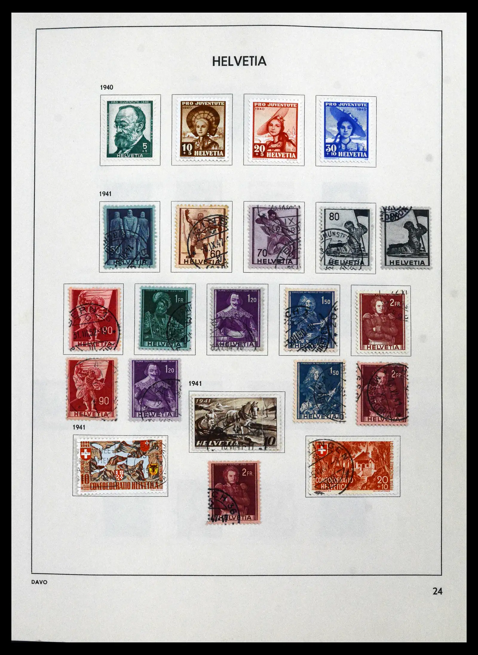 41750 0026 - Stamp collection 41750 Switzerland complete 1862-2006.