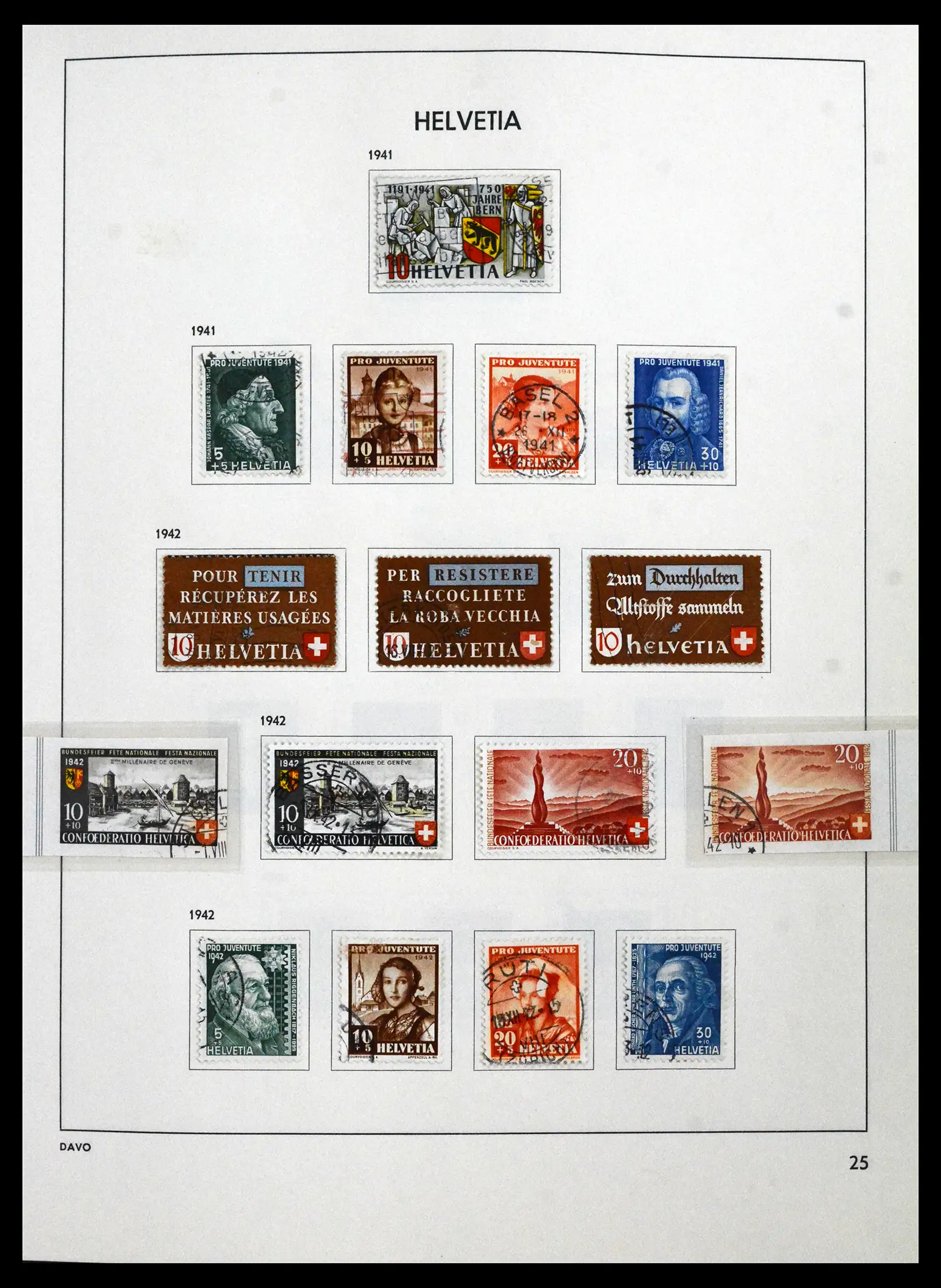 41750 0027 - Stamp collection 41750 Switzerland complete 1862-2006.