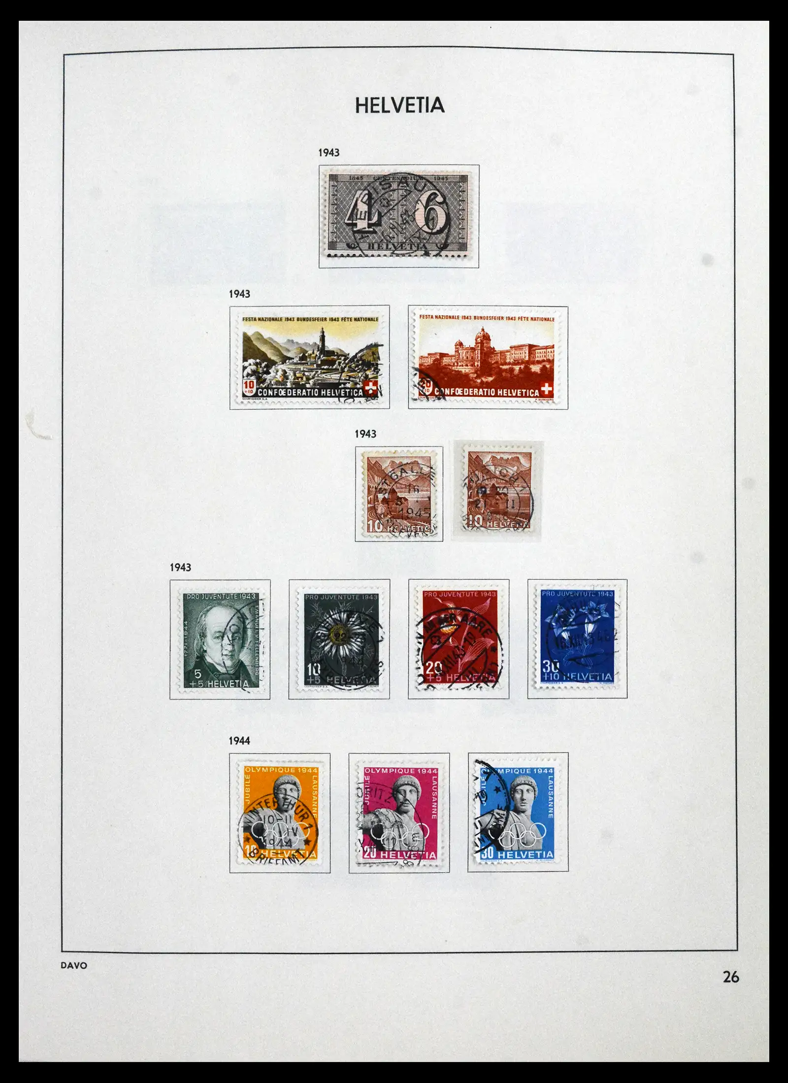 41750 0028 - Stamp collection 41750 Switzerland complete 1862-2006.