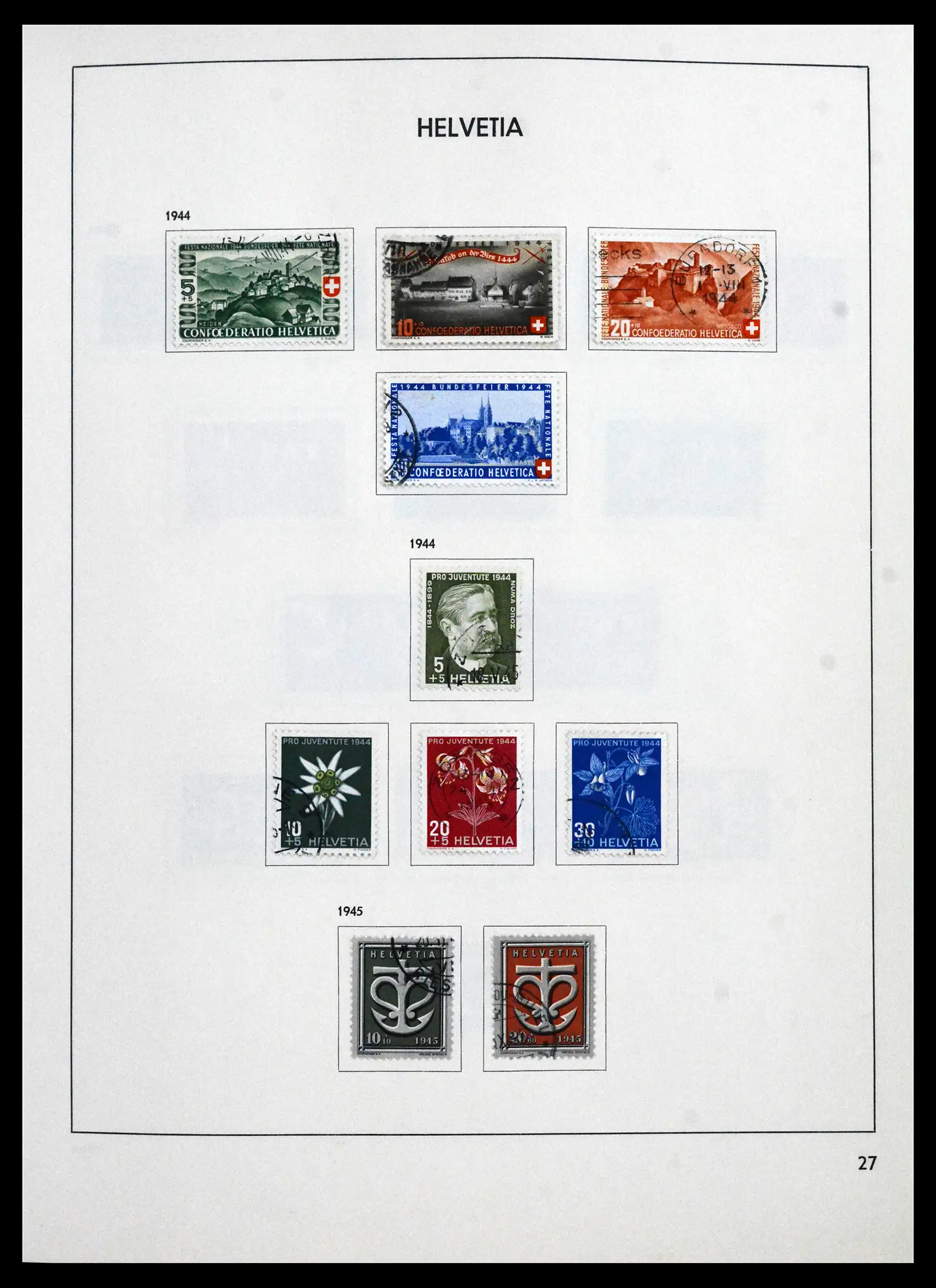 41750 0029 - Stamp collection 41750 Switzerland complete 1862-2006.