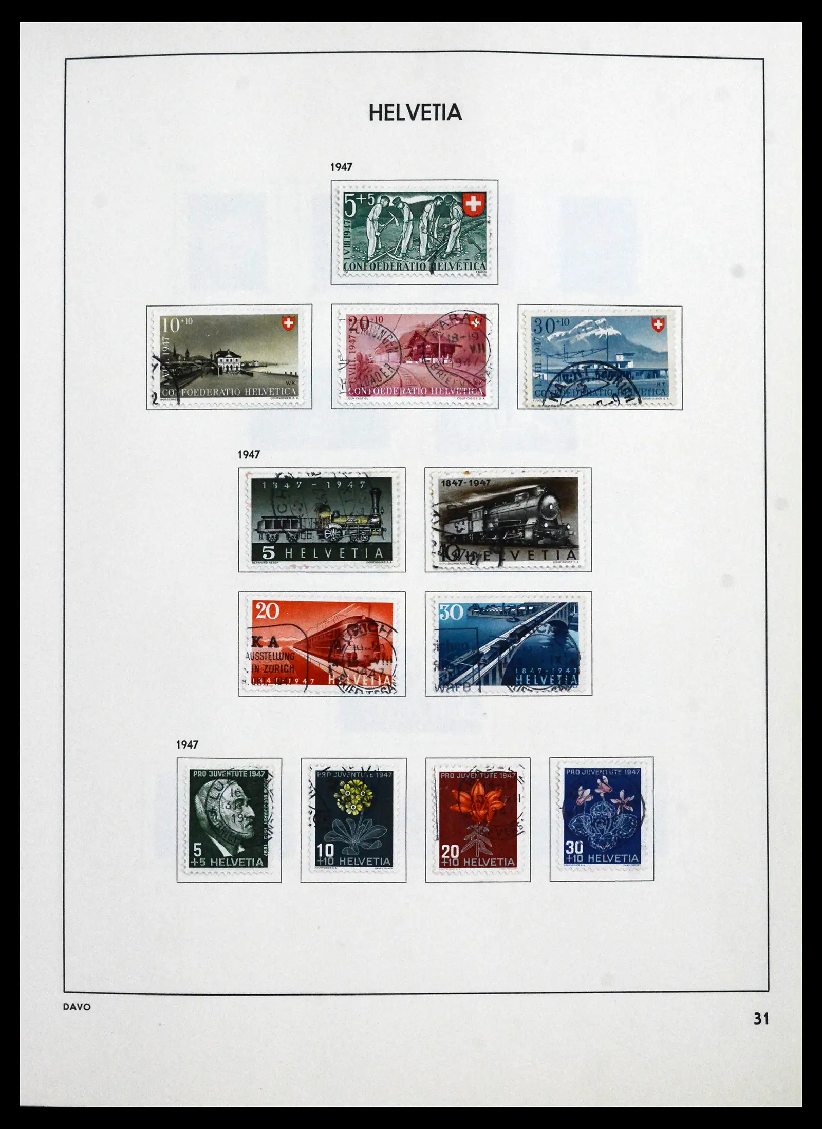 41750 0033 - Stamp collection 41750 Switzerland complete 1862-2006.