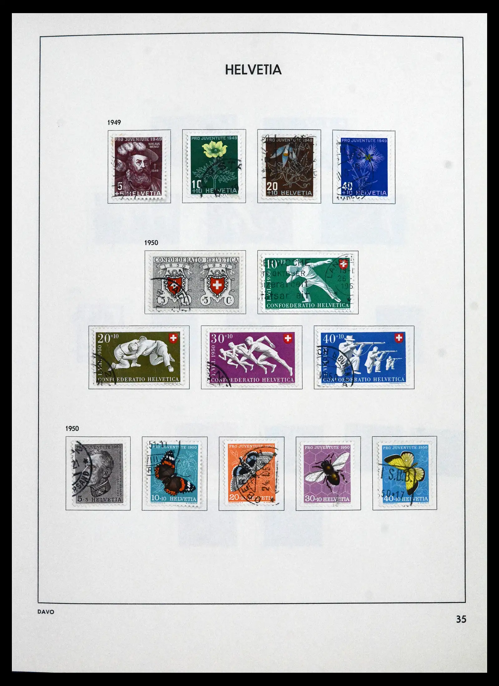 41750 0037 - Stamp collection 41750 Switzerland complete 1862-2006.