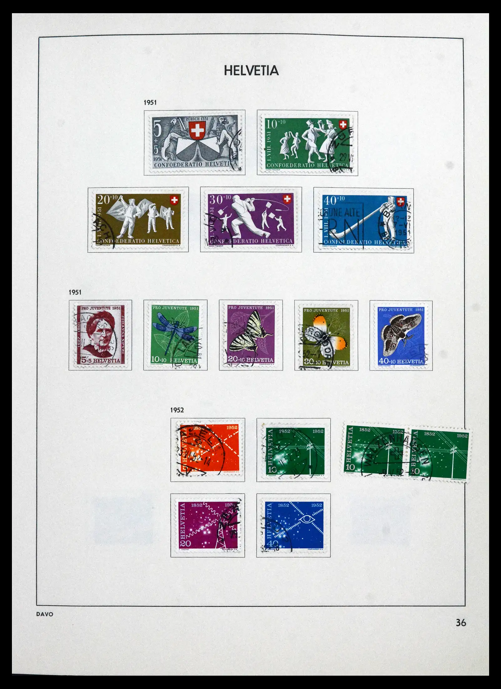 41750 0038 - Stamp collection 41750 Switzerland complete 1862-2006.