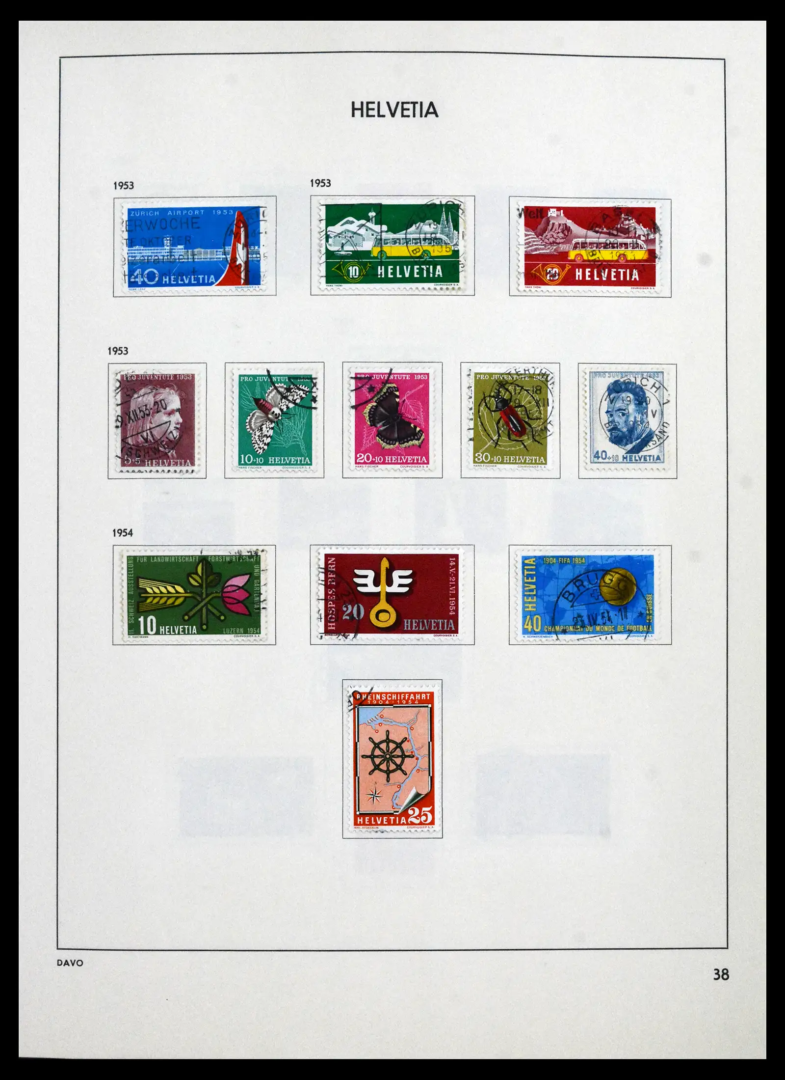 41750 0040 - Stamp collection 41750 Switzerland complete 1862-2006.