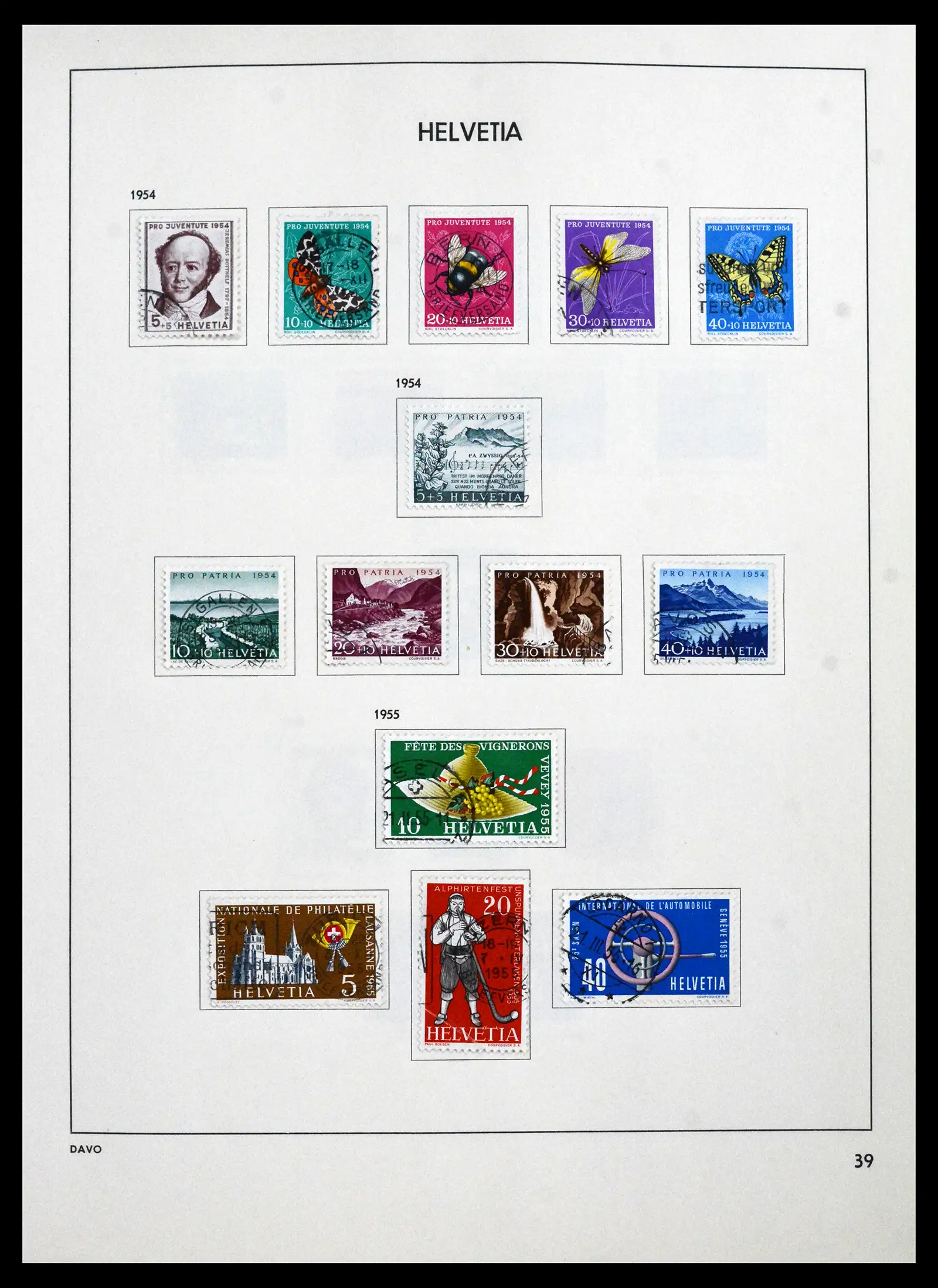 41750 0041 - Stamp collection 41750 Switzerland complete 1862-2006.
