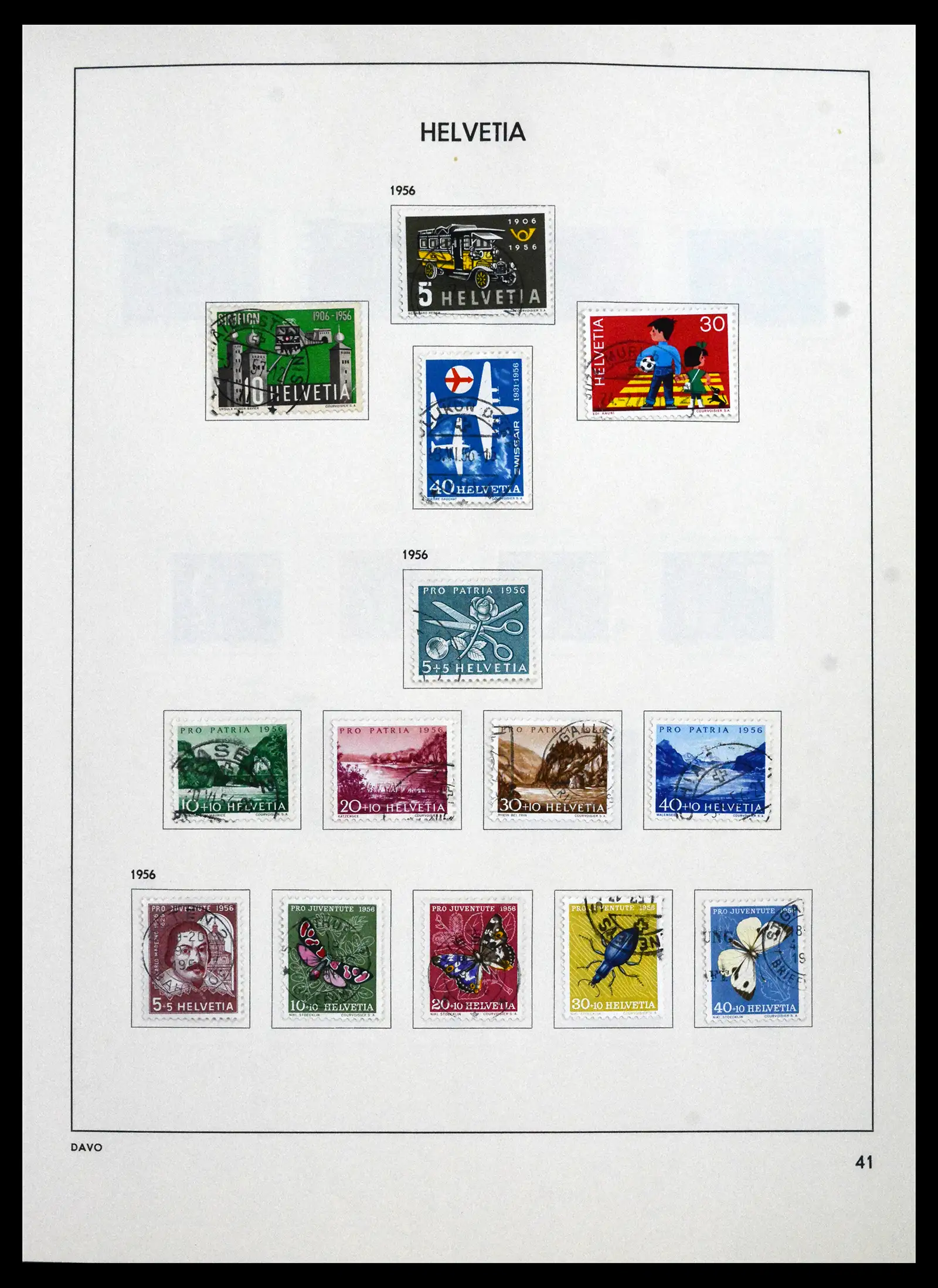 41750 0043 - Stamp collection 41750 Switzerland complete 1862-2006.