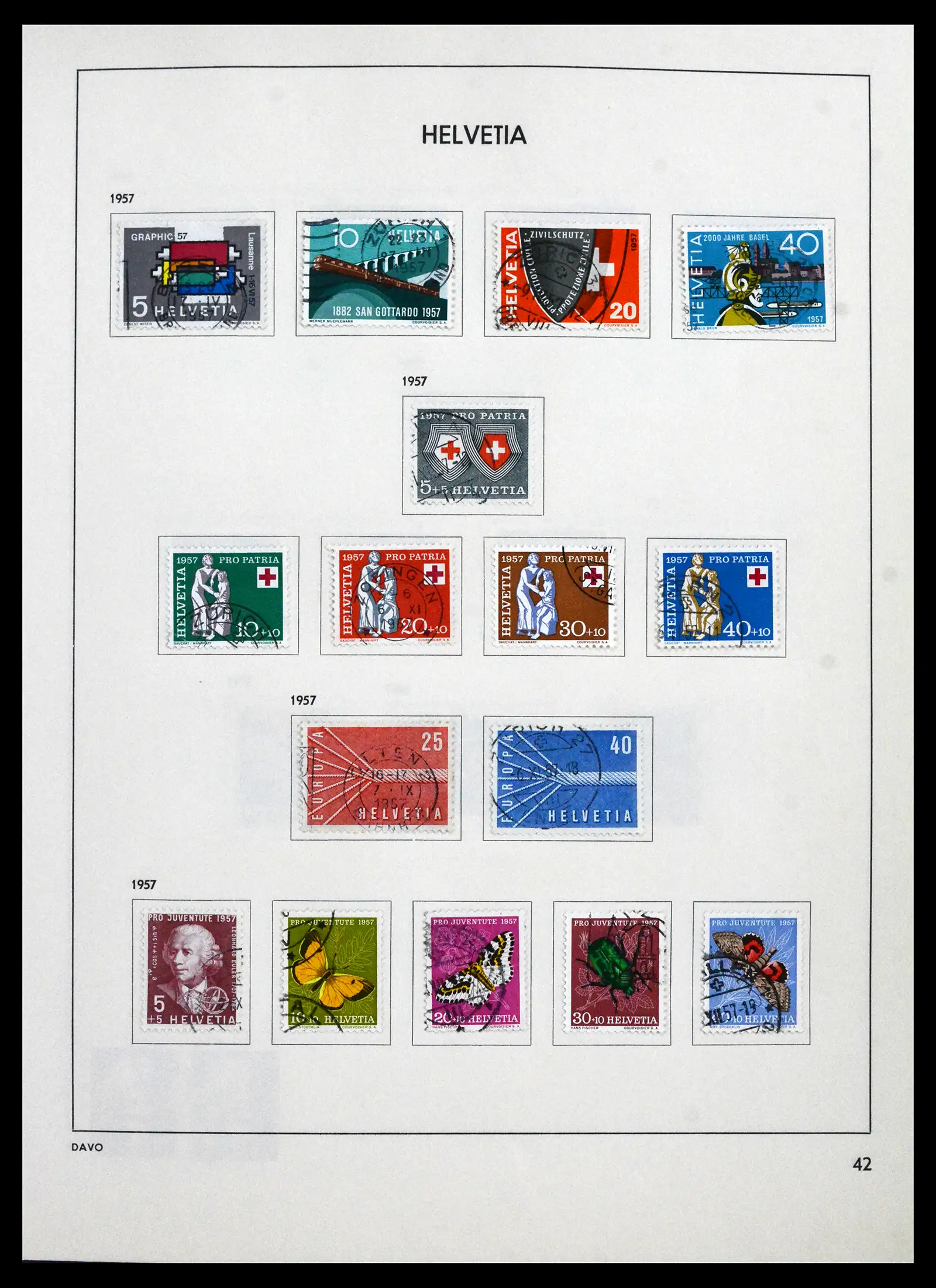 41750 0044 - Stamp collection 41750 Switzerland complete 1862-2006.