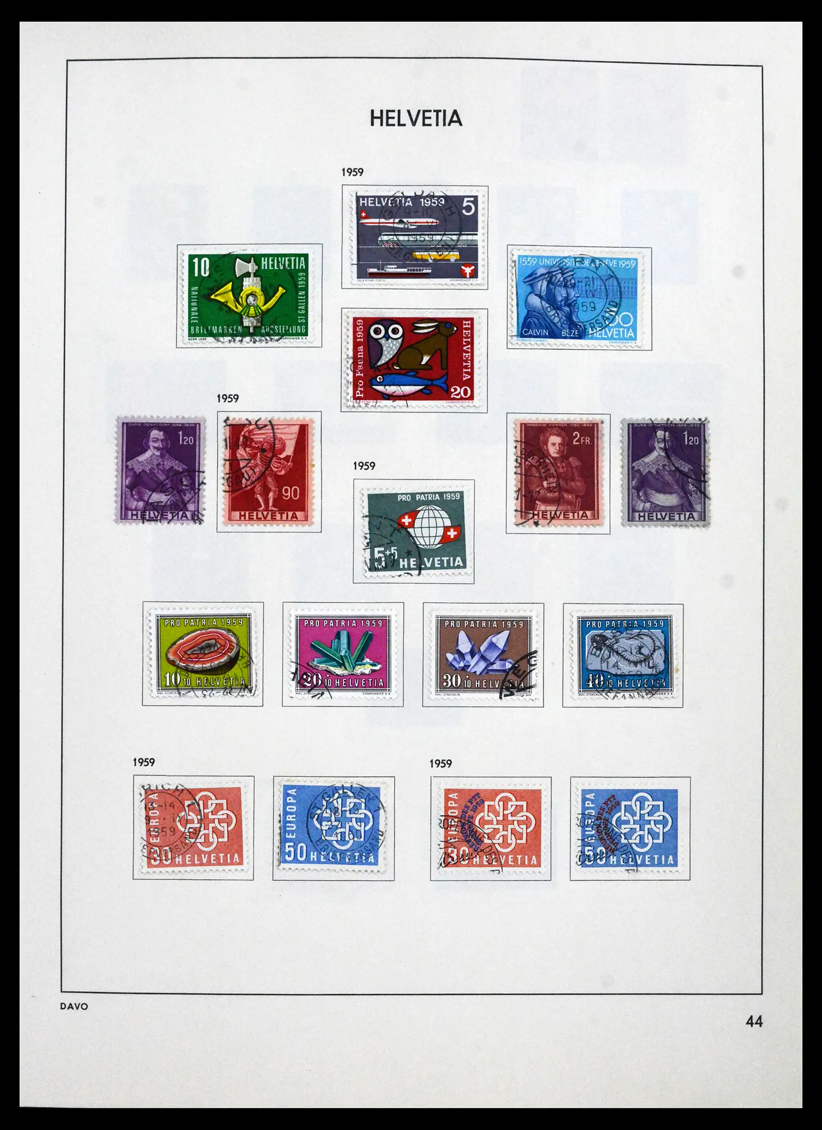 41750 0046 - Stamp collection 41750 Switzerland complete 1862-2006.