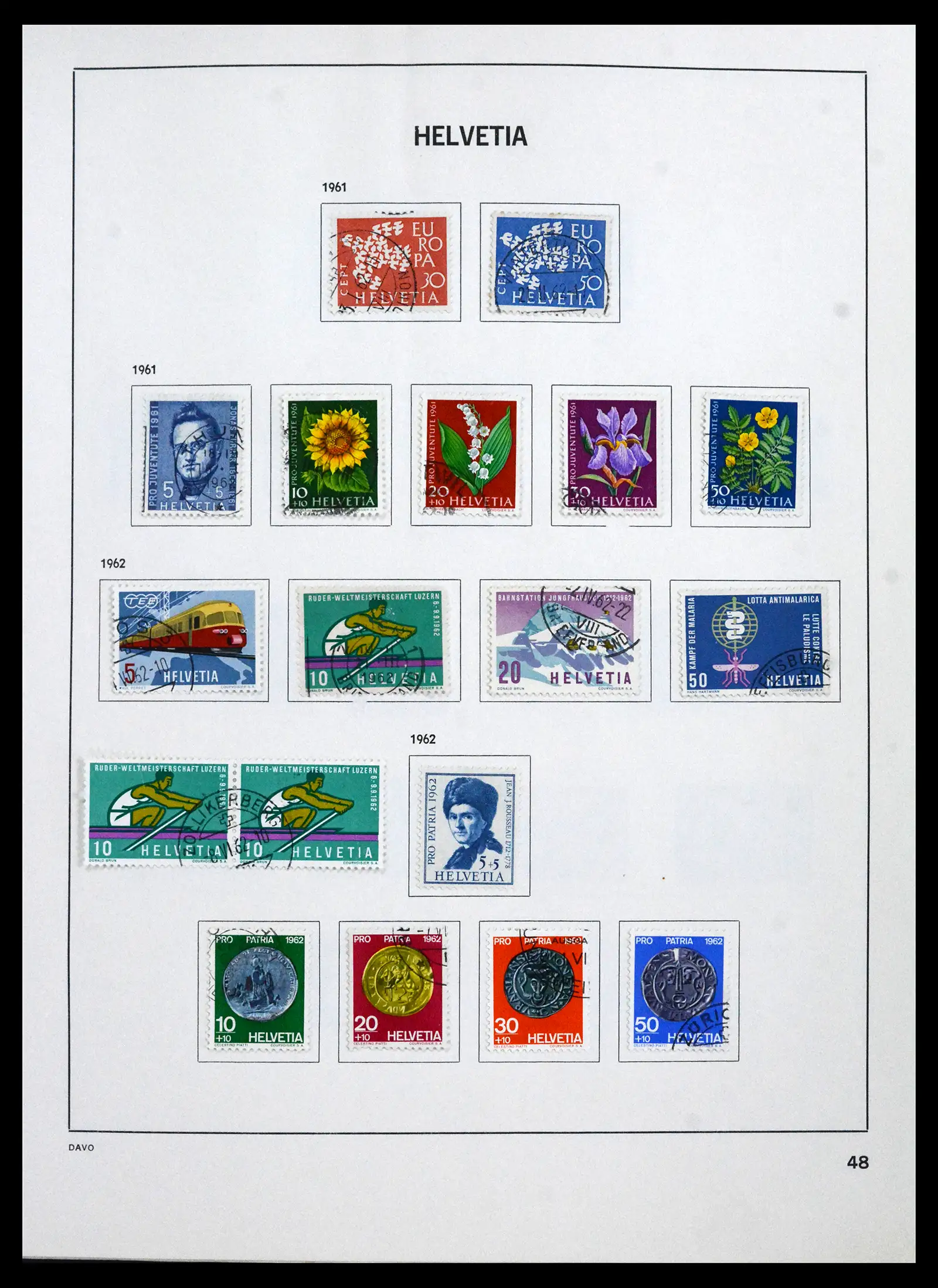 41750 0052 - Stamp collection 41750 Switzerland complete 1862-2006.