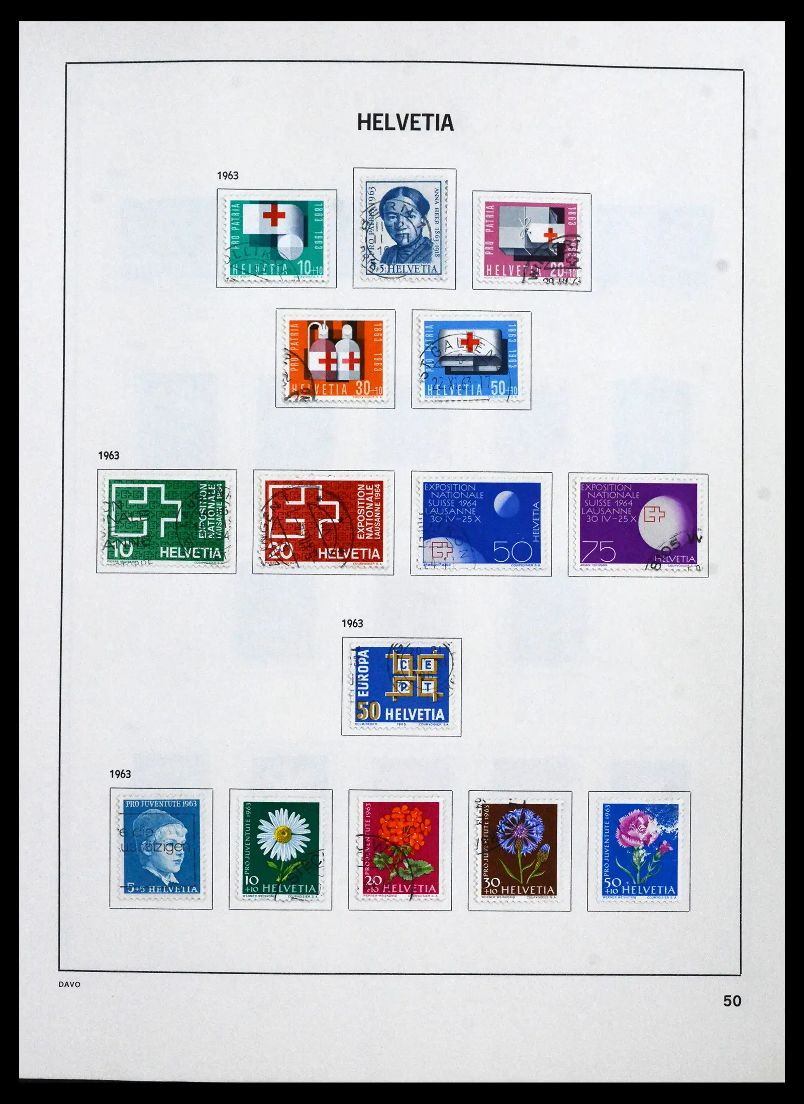 41750 0054 - Stamp collection 41750 Switzerland complete 1862-2006.