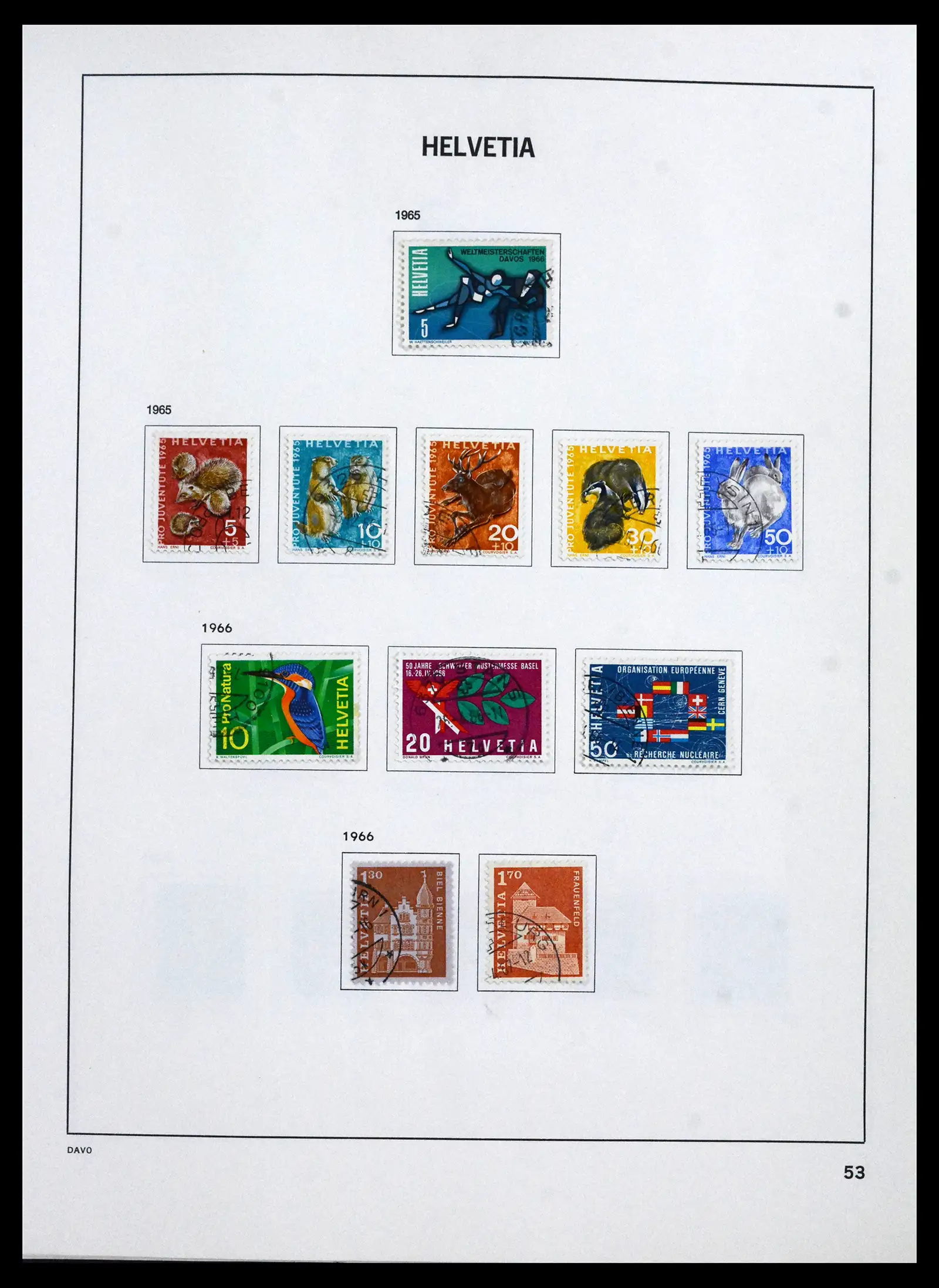 41750 0057 - Stamp collection 41750 Switzerland complete 1862-2006.