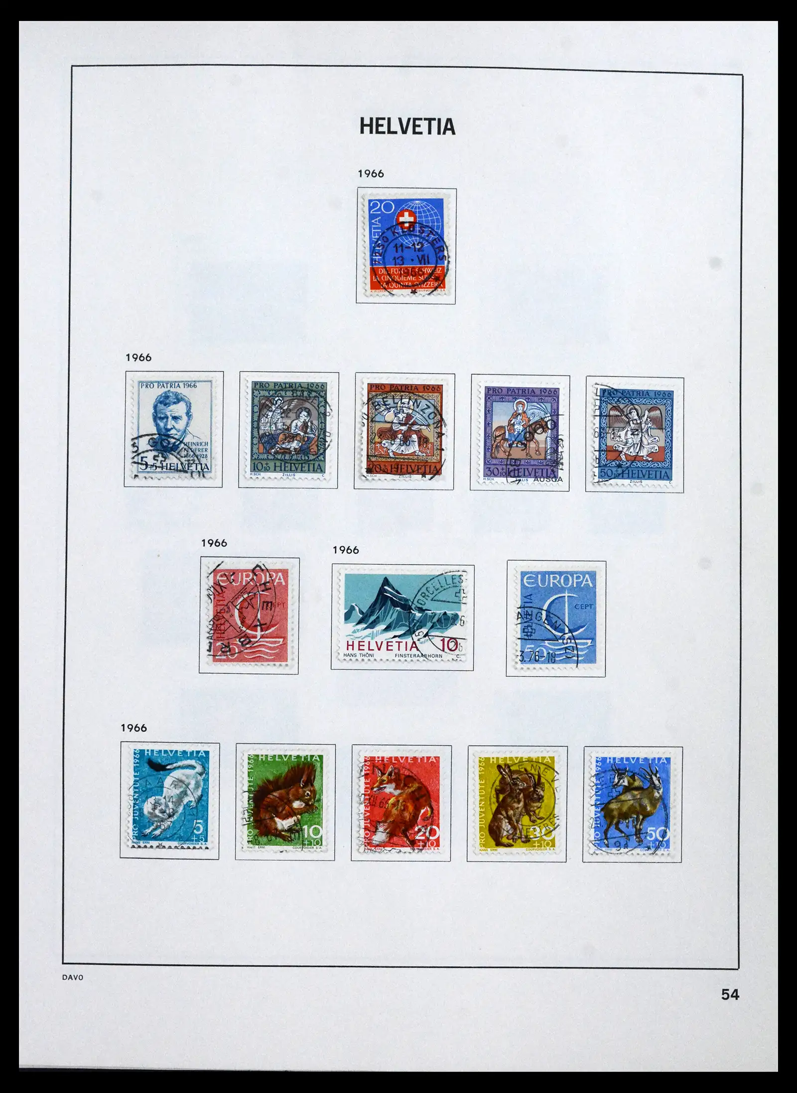 41750 0058 - Stamp collection 41750 Switzerland complete 1862-2006.