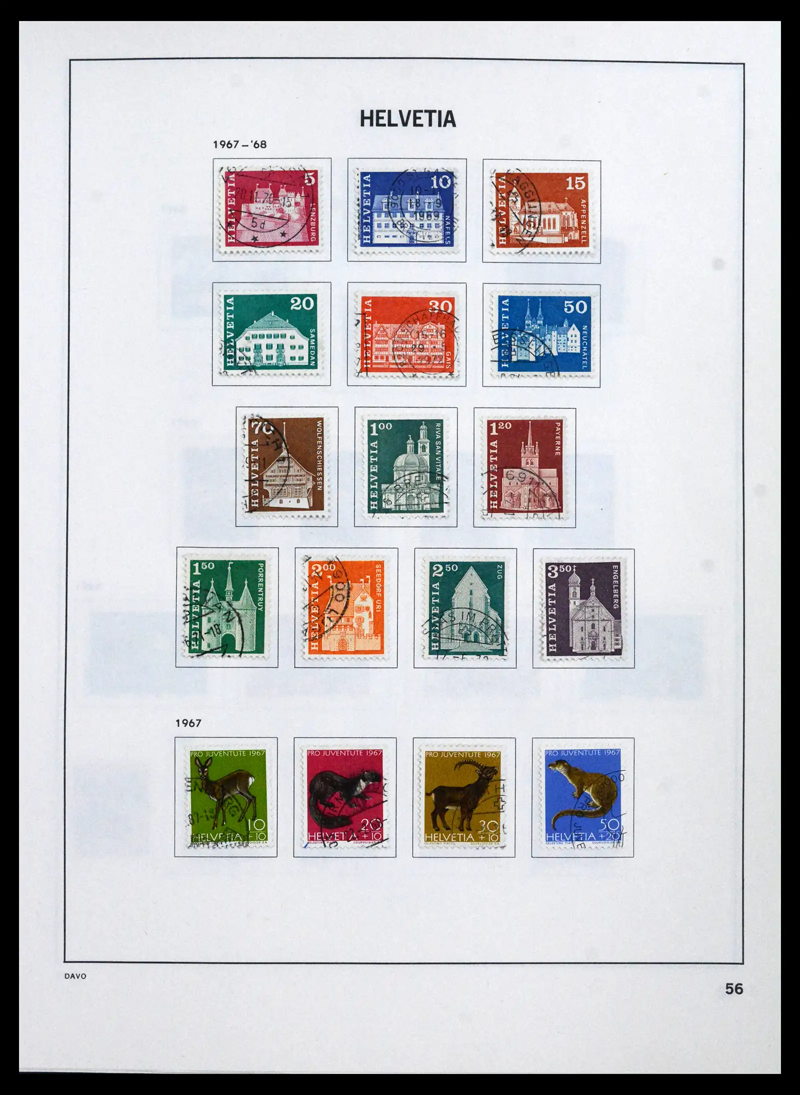41750 0060 - Stamp collection 41750 Switzerland complete 1862-2006.
