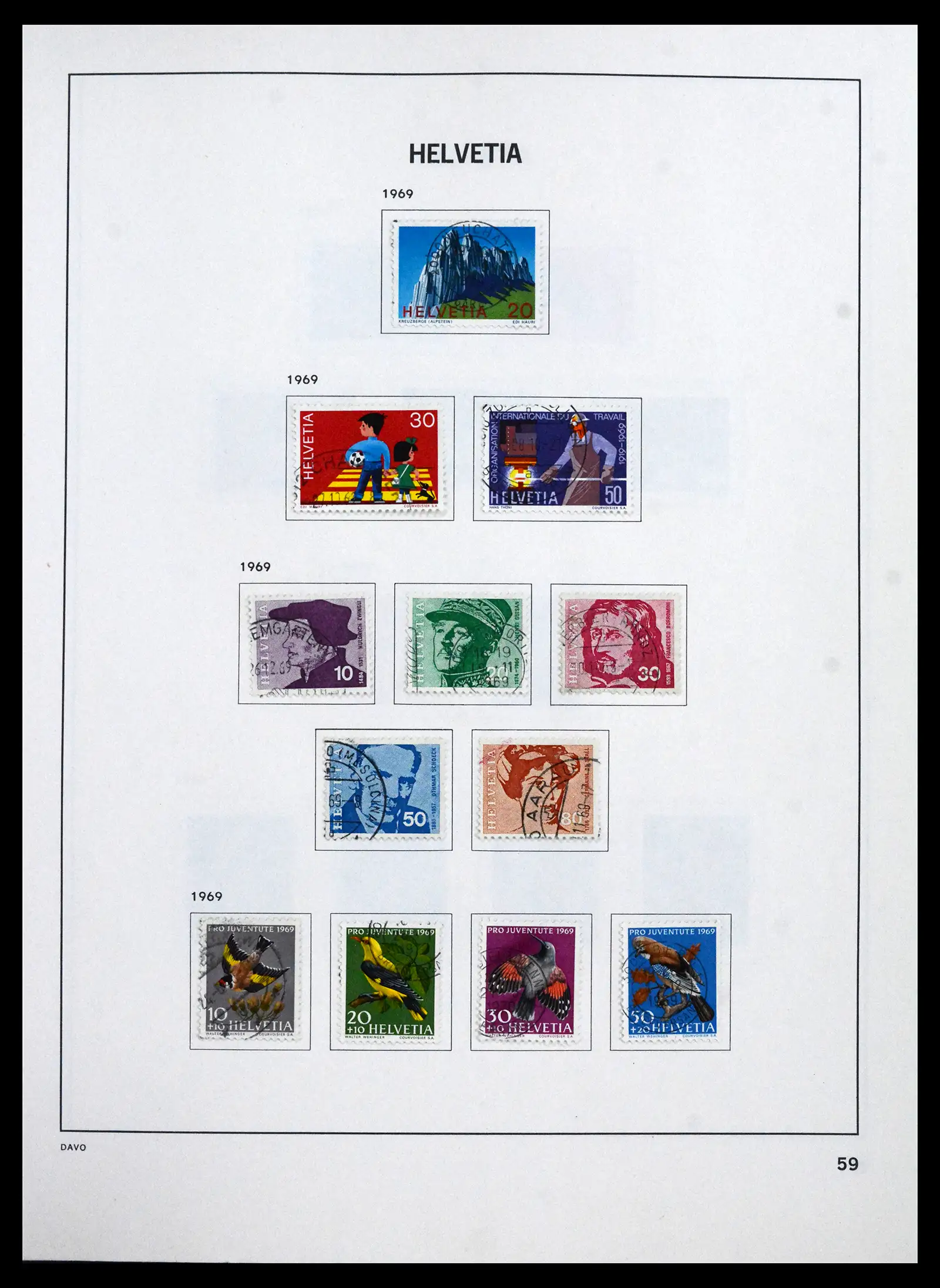 41750 0063 - Stamp collection 41750 Switzerland complete 1862-2006.