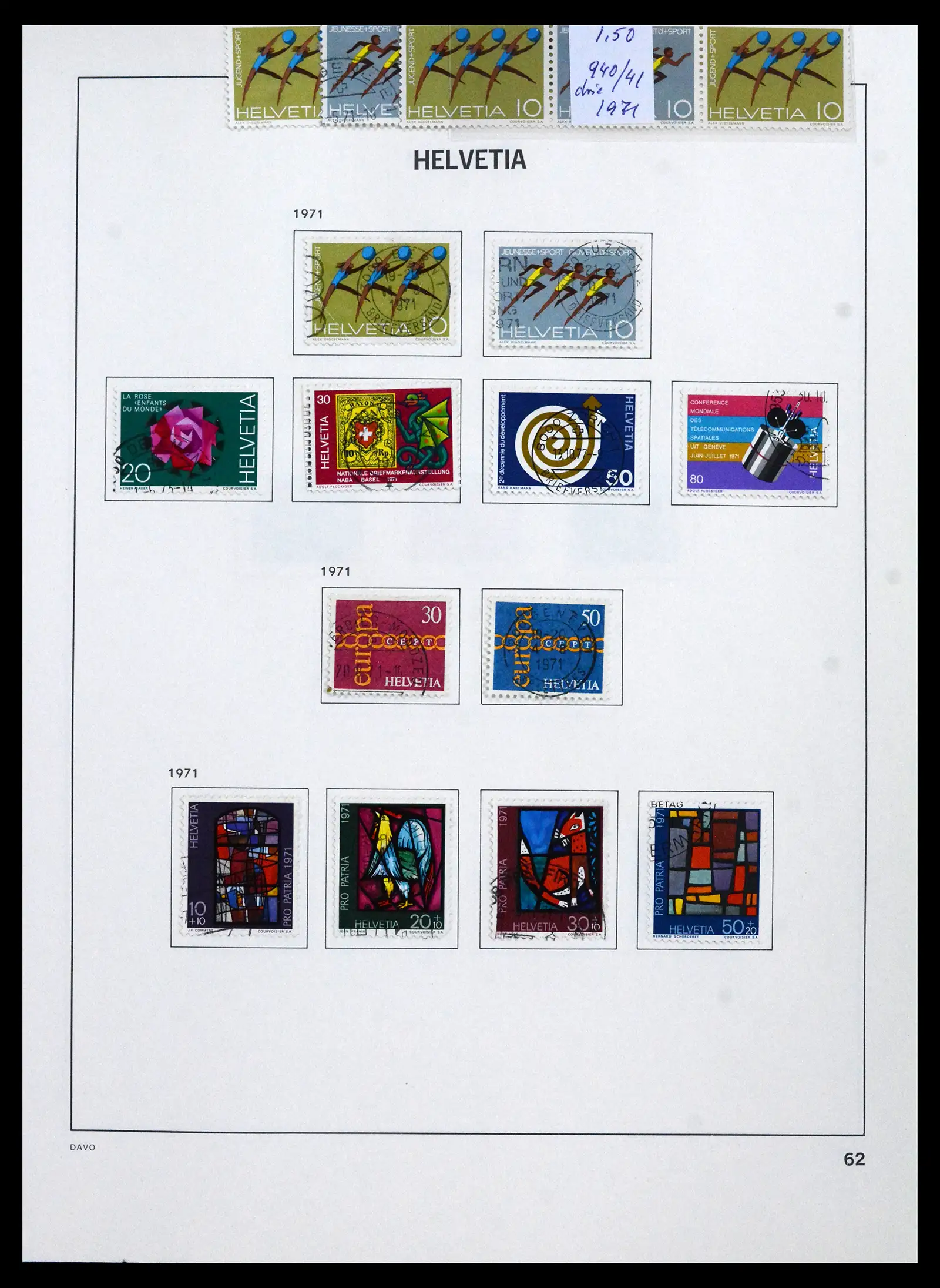 41750 0066 - Stamp collection 41750 Switzerland complete 1862-2006.