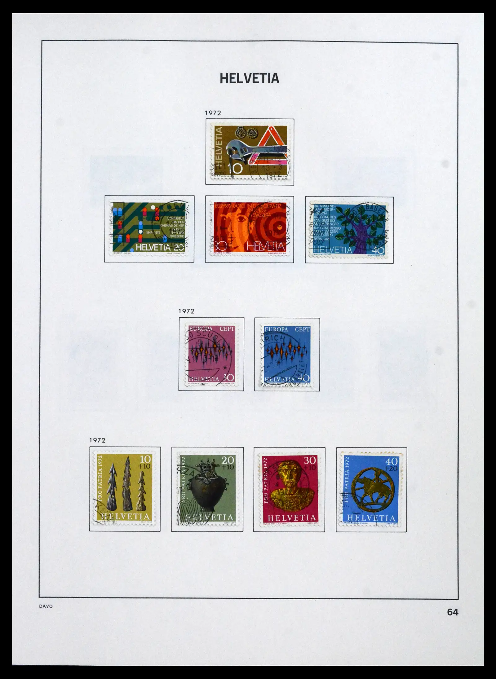 41750 0068 - Stamp collection 41750 Switzerland complete 1862-2006.