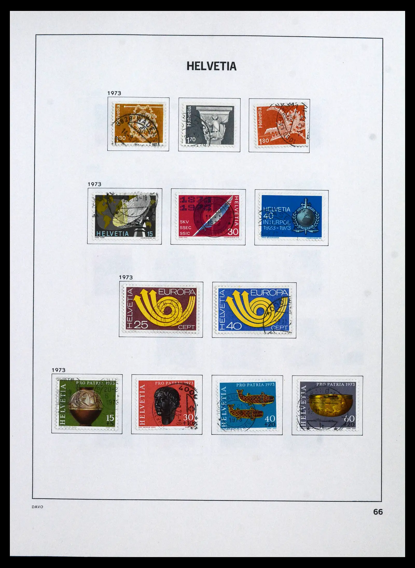 41750 0070 - Stamp collection 41750 Switzerland complete 1862-2006.