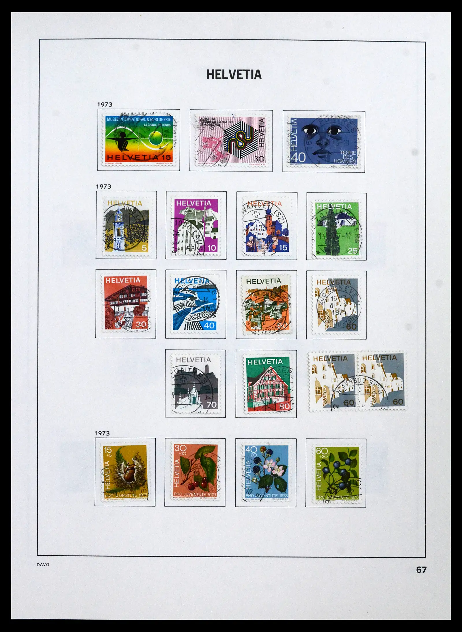 41750 0071 - Stamp collection 41750 Switzerland complete 1862-2006.