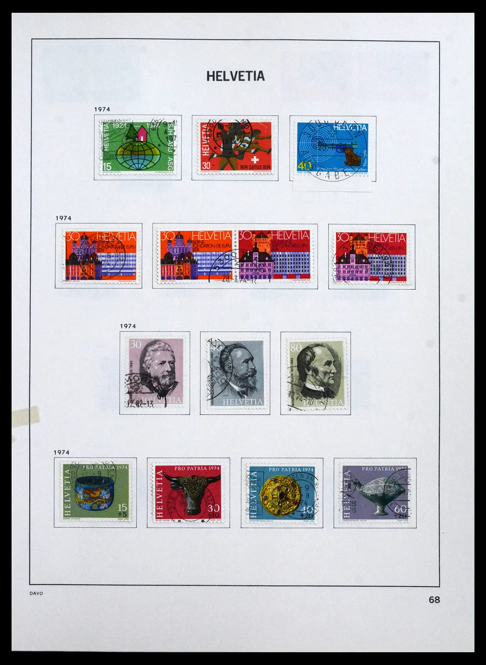 41750 0072 - Stamp collection 41750 Switzerland complete 1862-2006.