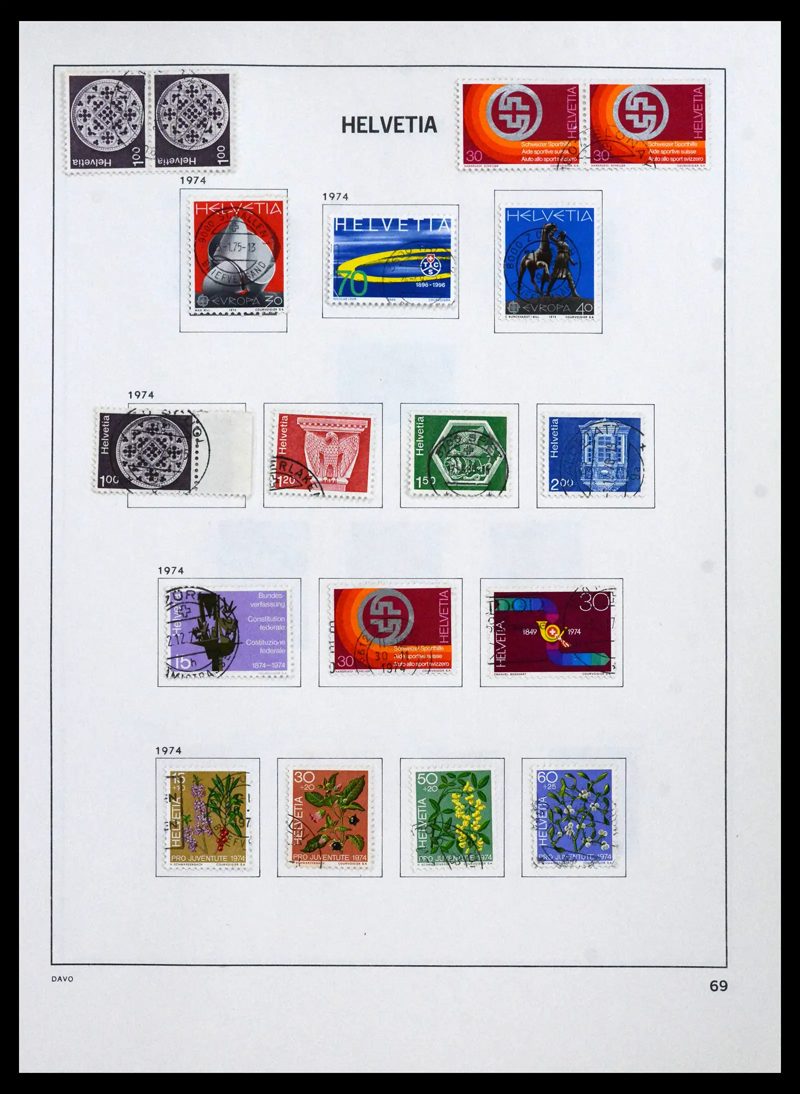41750 0073 - Stamp collection 41750 Switzerland complete 1862-2006.