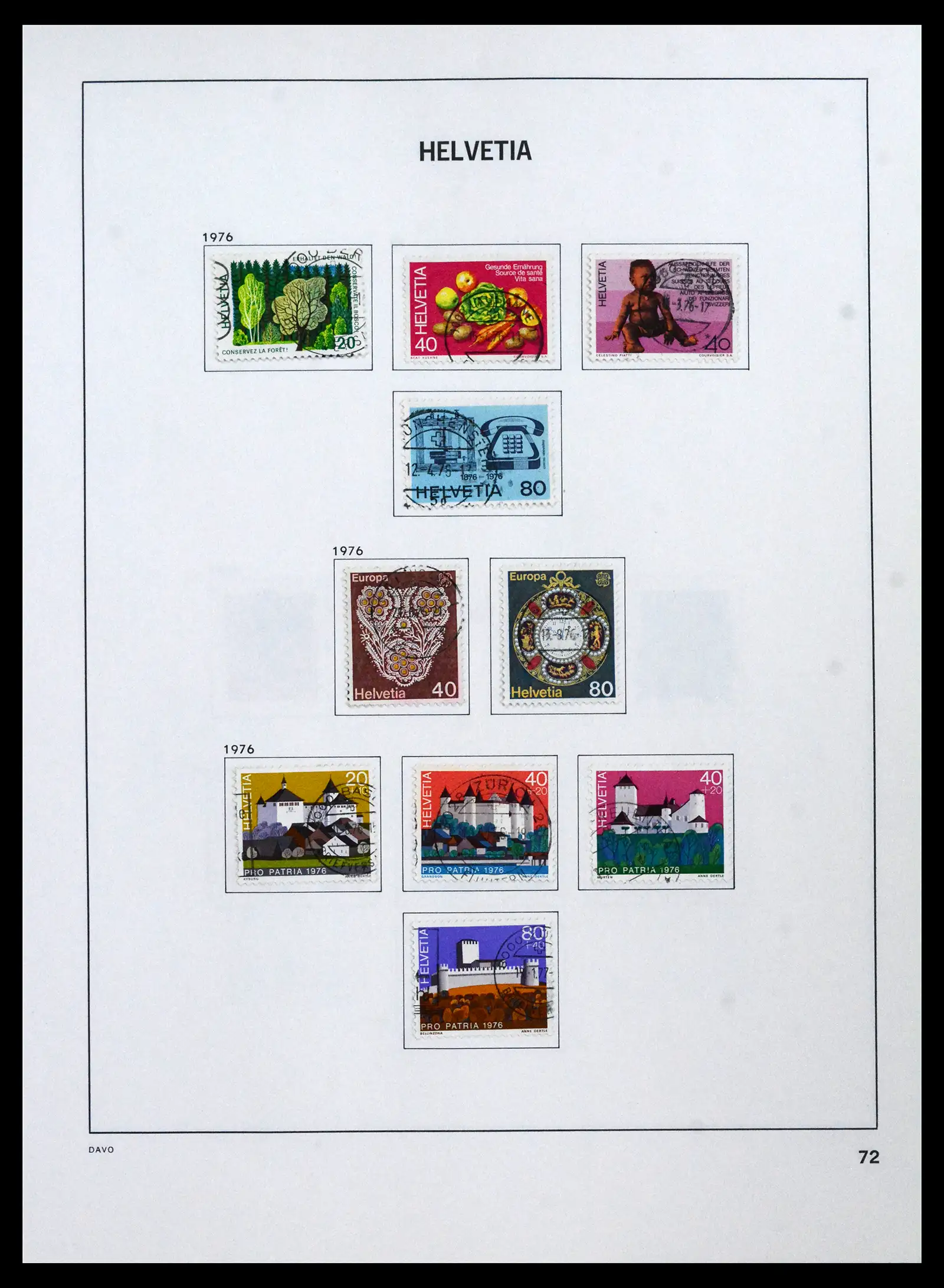 41750 0076 - Stamp collection 41750 Switzerland complete 1862-2006.