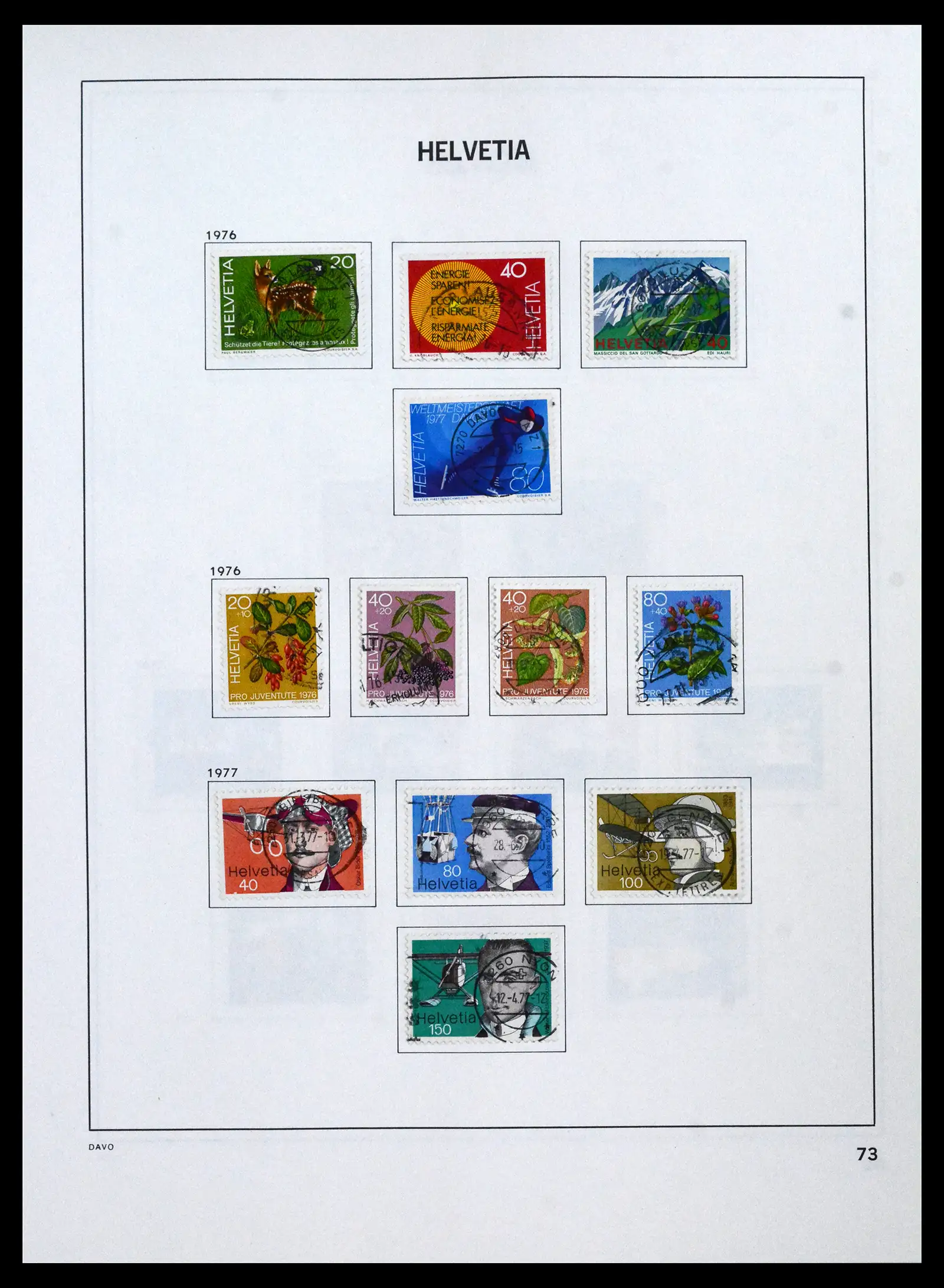 41750 0077 - Stamp collection 41750 Switzerland complete 1862-2006.