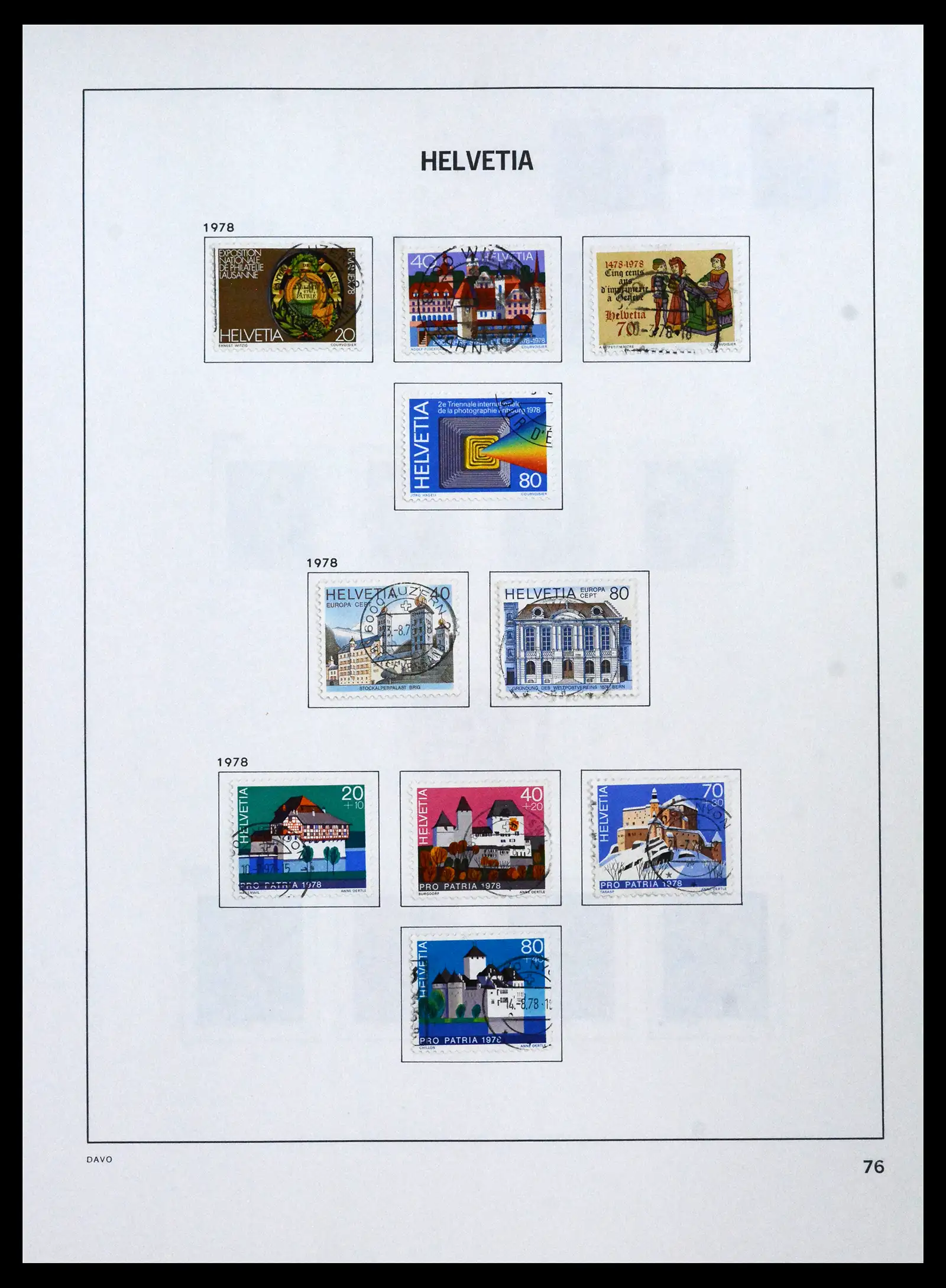 41750 0080 - Stamp collection 41750 Switzerland complete 1862-2006.