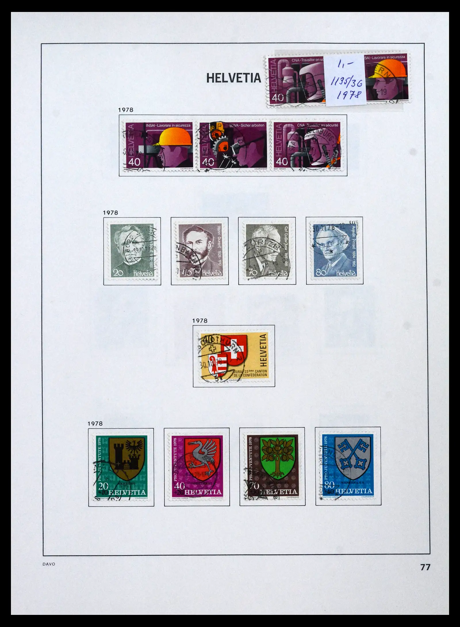 41750 0081 - Stamp collection 41750 Switzerland complete 1862-2006.
