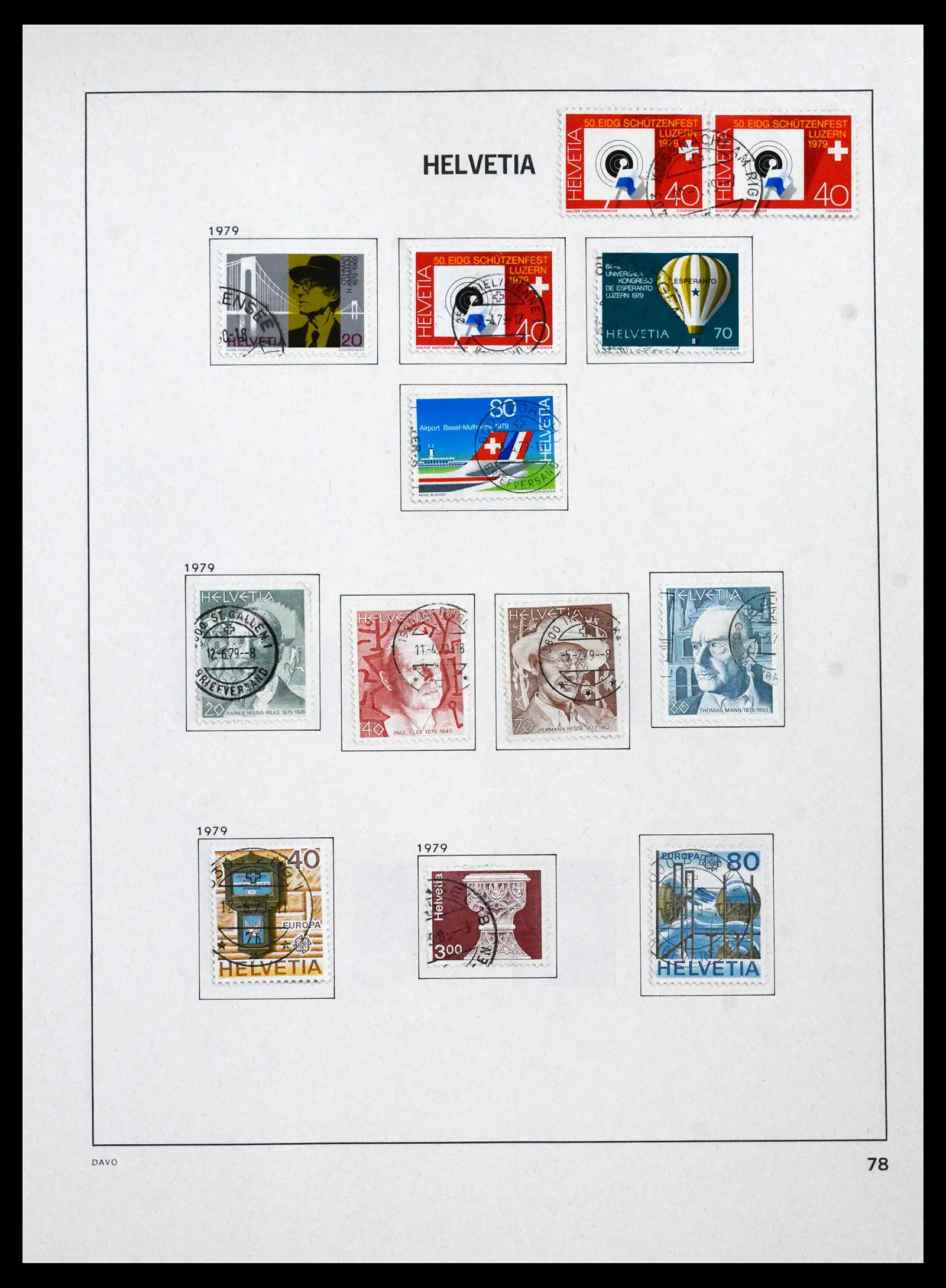 41750 0082 - Stamp collection 41750 Switzerland complete 1862-2006.