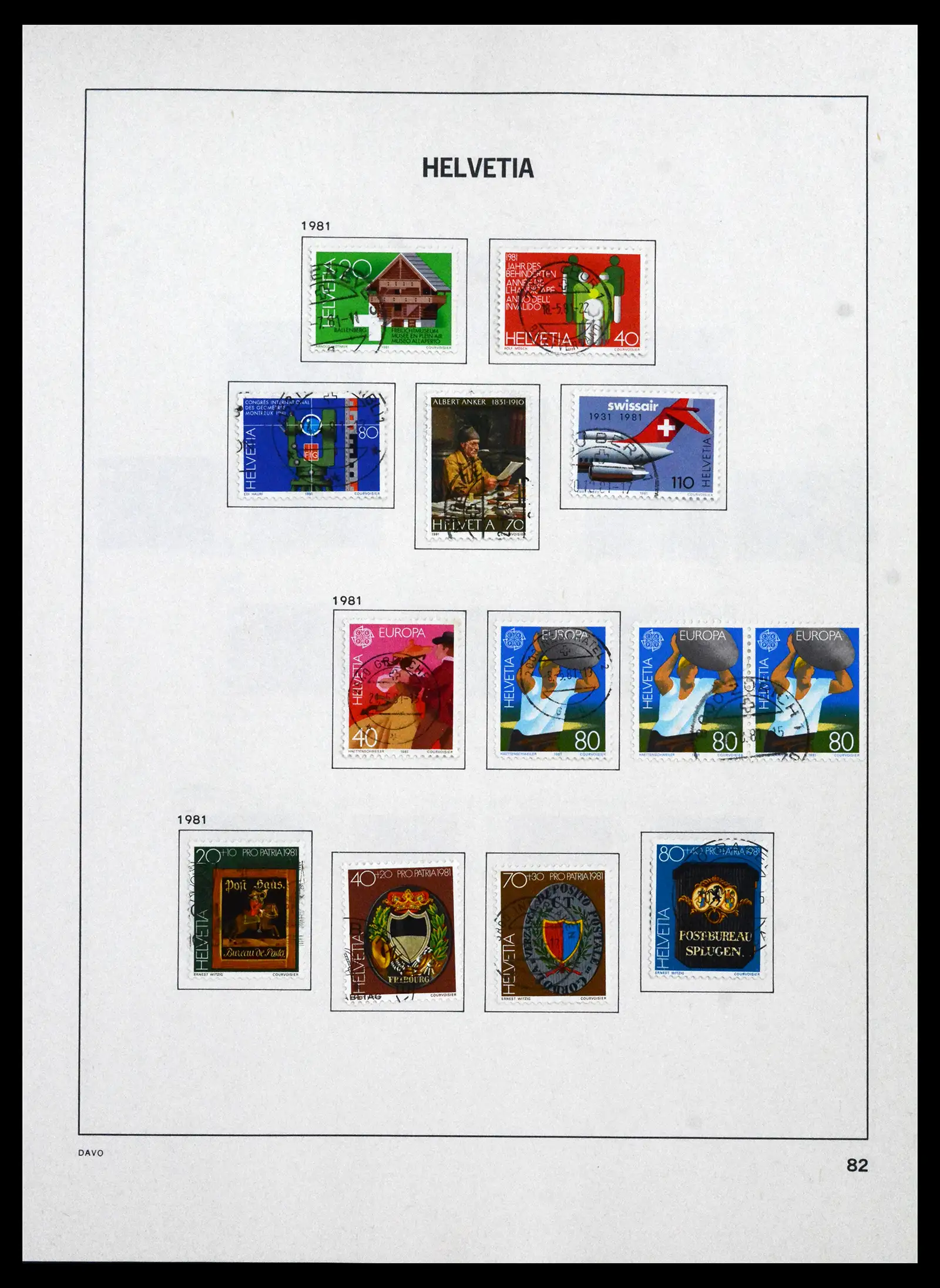 41750 0086 - Stamp collection 41750 Switzerland complete 1862-2006.