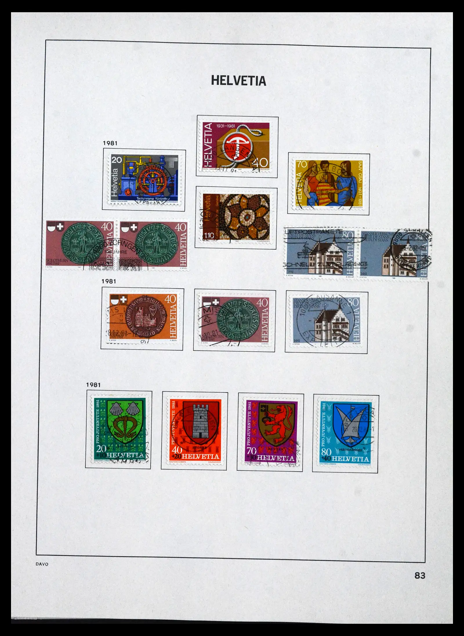 41750 0087 - Stamp collection 41750 Switzerland complete 1862-2006.