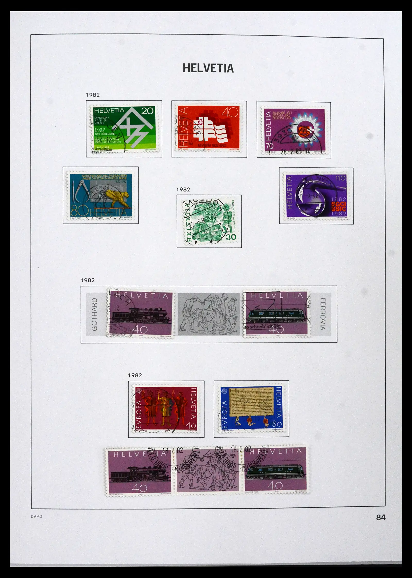 41750 0099 - Stamp collection 41750 Switzerland complete 1862-2006.