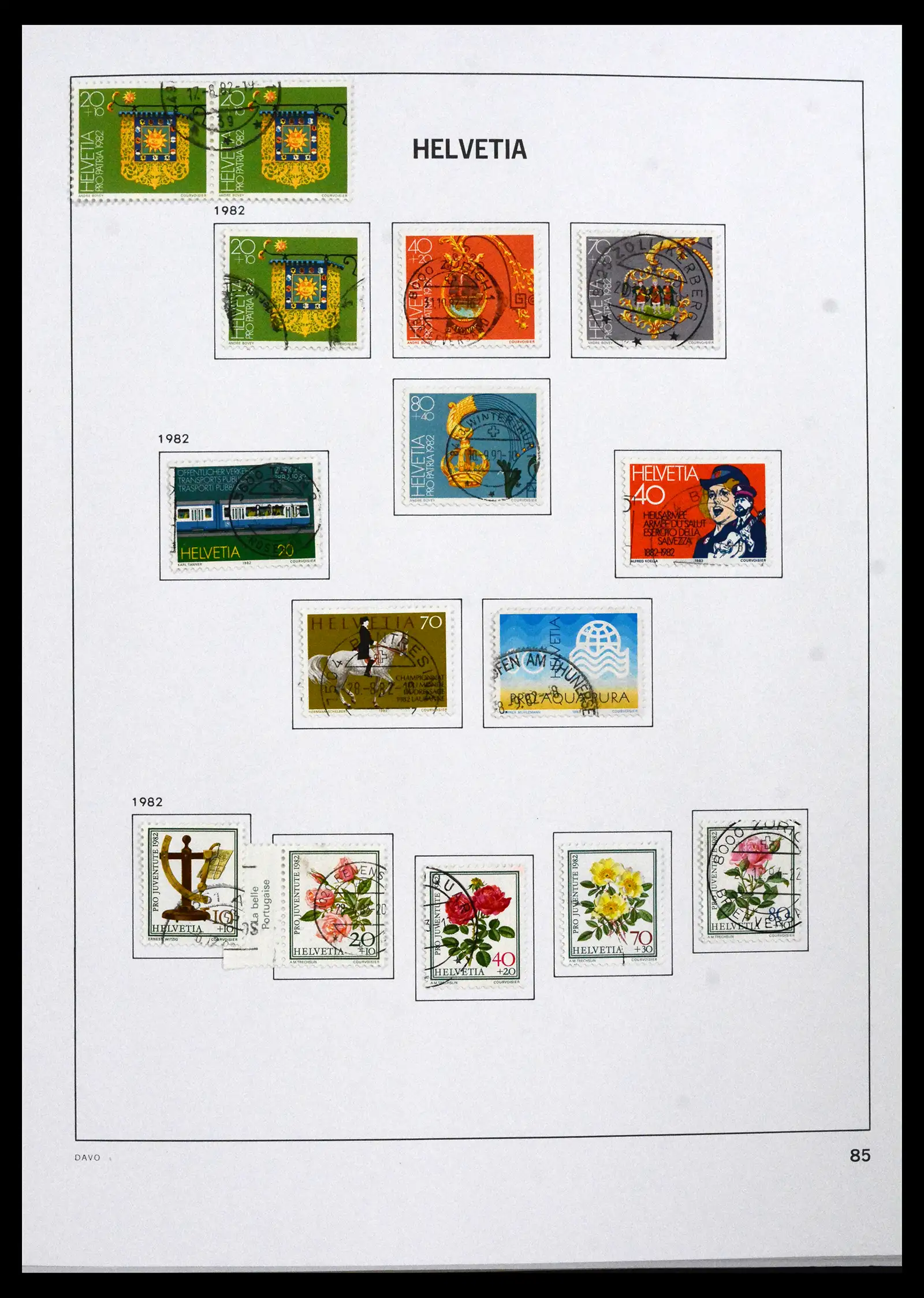 41750 0100 - Stamp collection 41750 Switzerland complete 1862-2006.