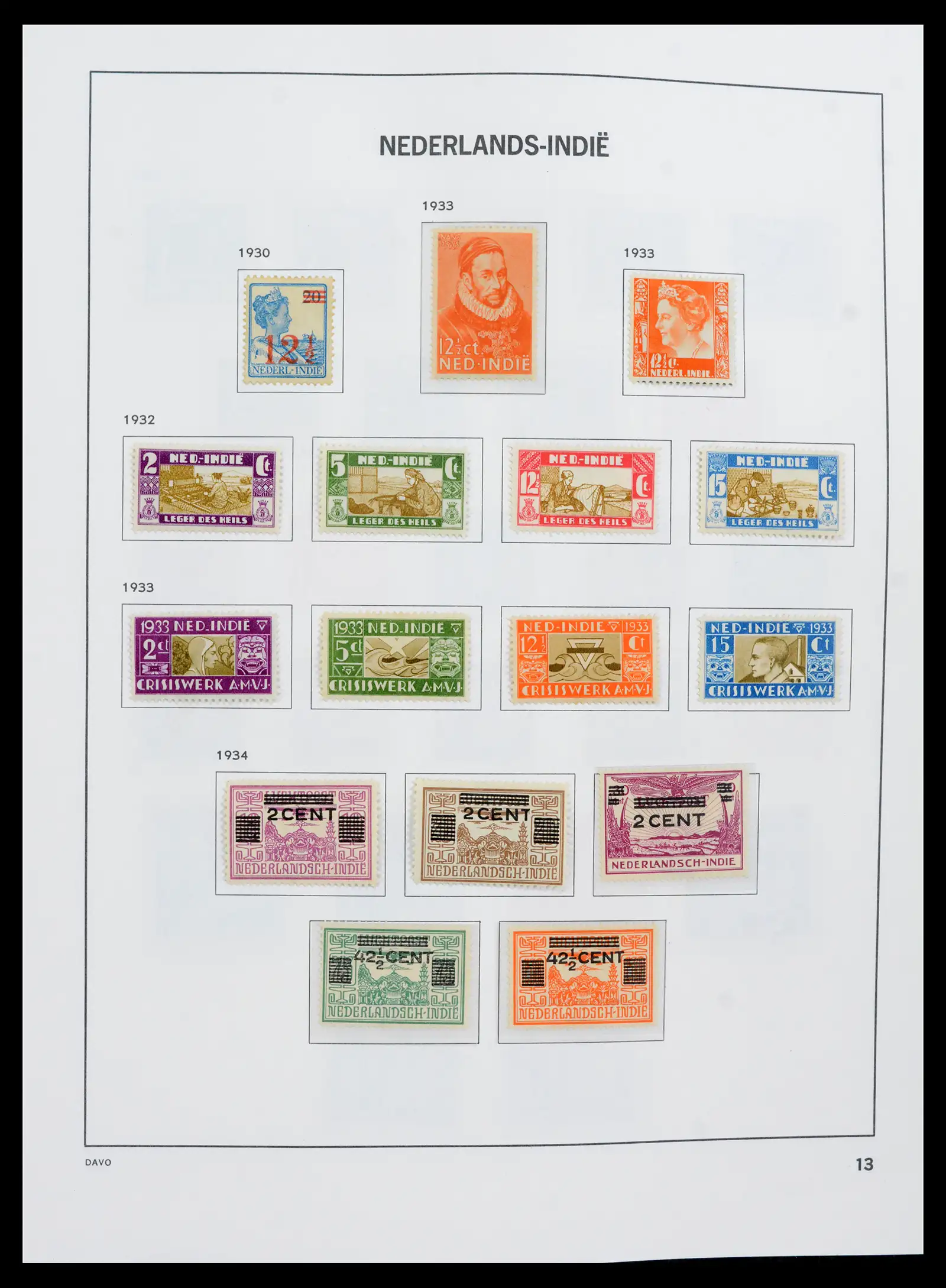 41751 0012 - Postzegelverzameling 41751 Overzee 1870-1975.