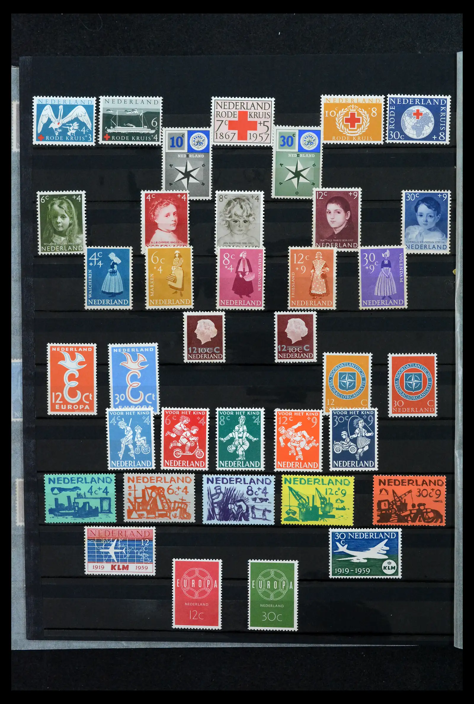 41752 0022 - Postzegelverzameling 41752 Nederland 1852-1980.