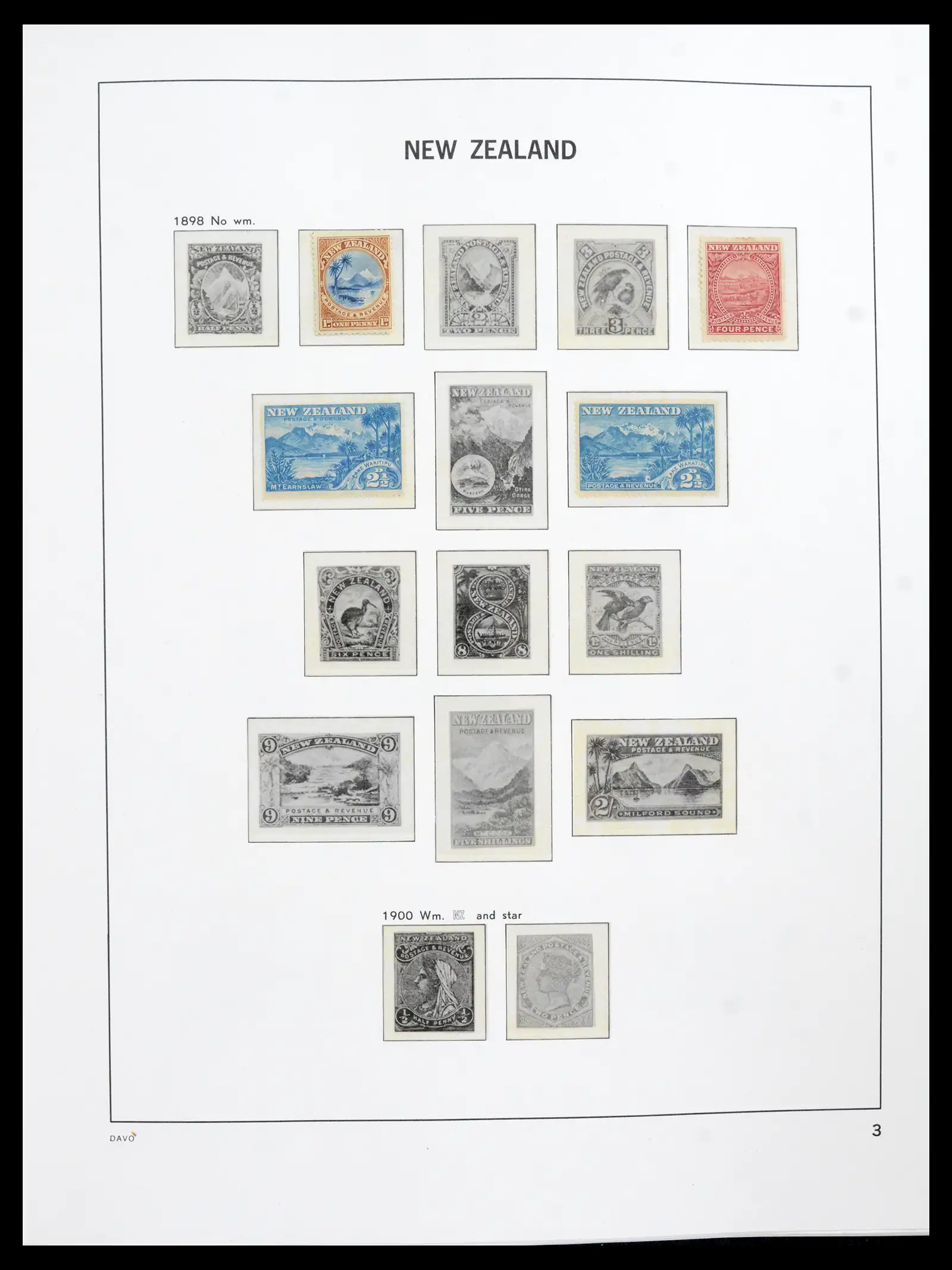 41753 0002 - Postzegelverzameling 41753 Nieuw-Zeeland 1874-1995.