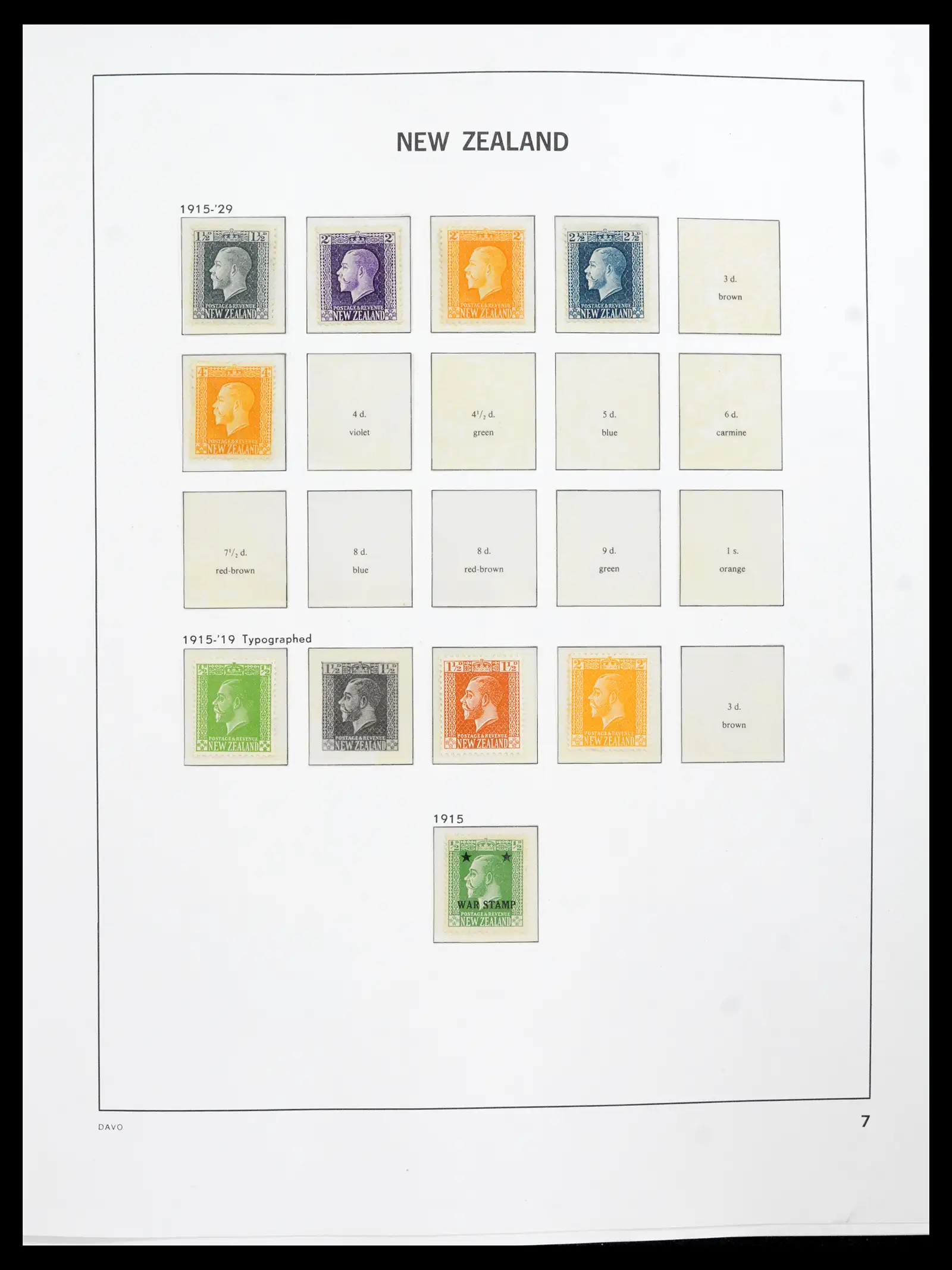 41753 0006 - Postzegelverzameling 41753 Nieuw-Zeeland 1874-1995.