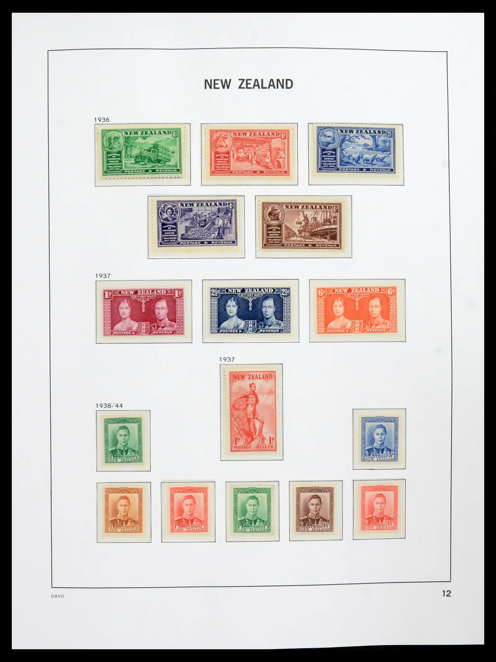 41753 0011 - Postzegelverzameling 41753 Nieuw-Zeeland 1874-1995.