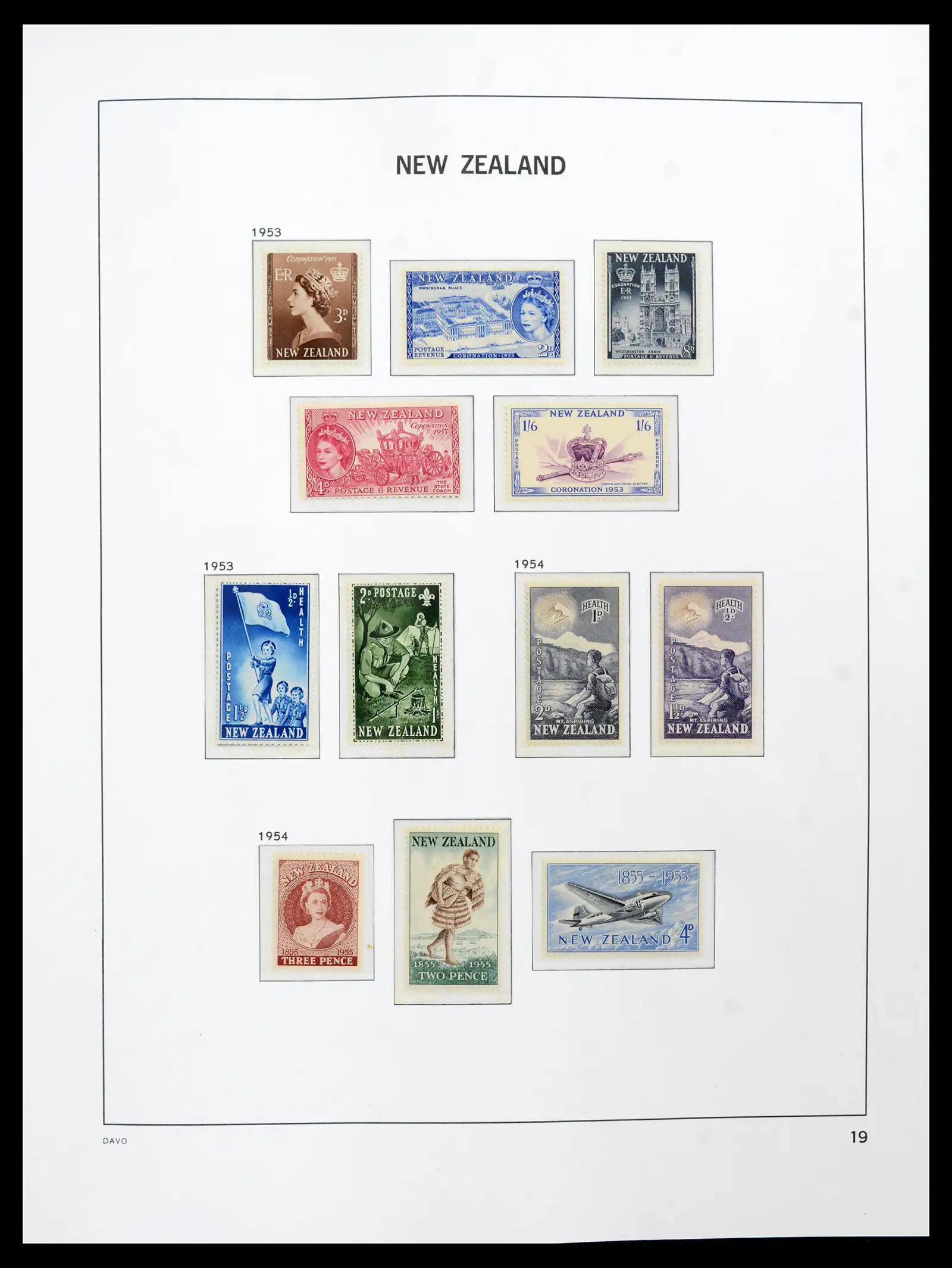 41753 0018 - Postzegelverzameling 41753 Nieuw-Zeeland 1874-1995.