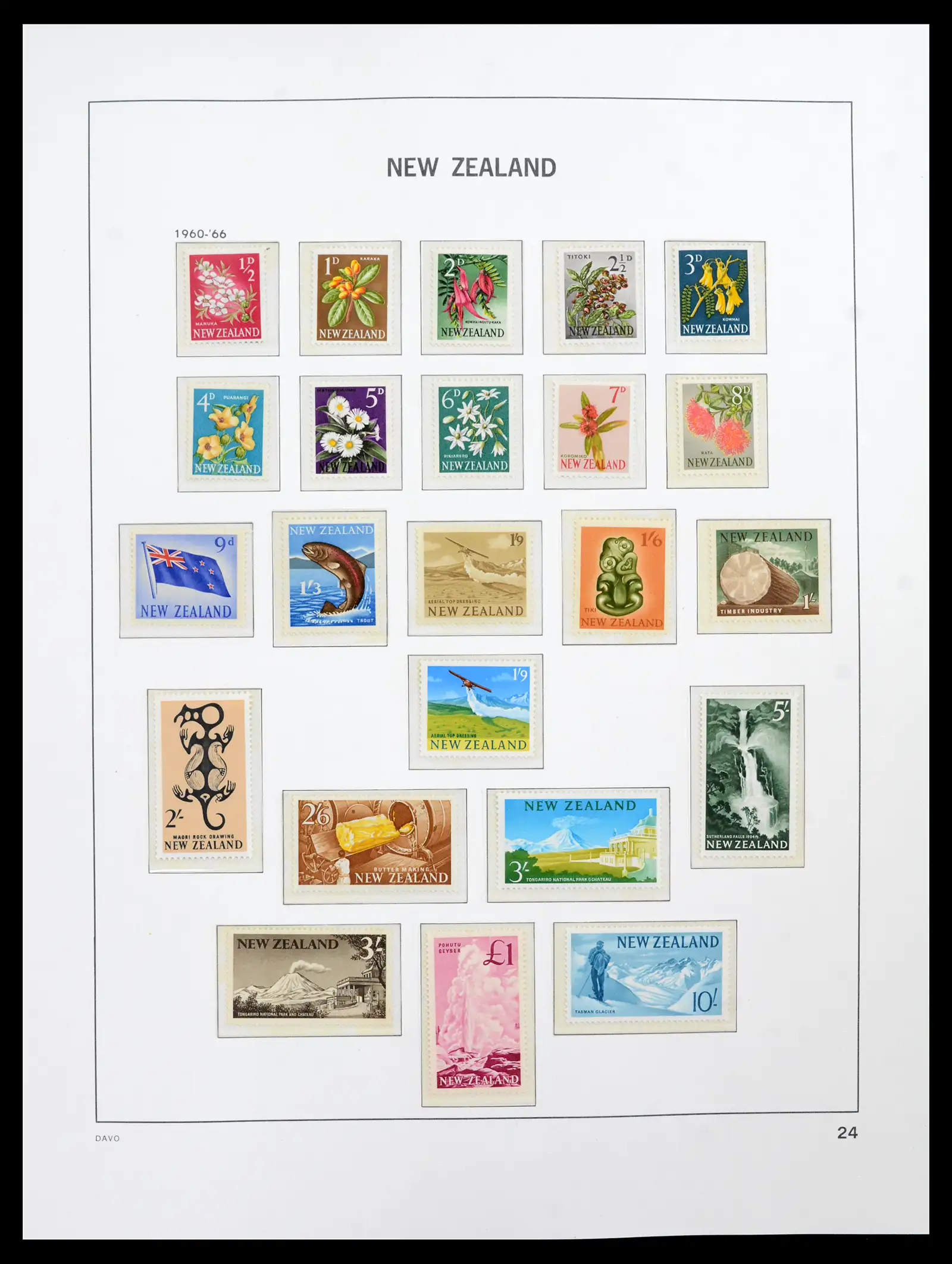 41753 0023 - Postzegelverzameling 41753 Nieuw-Zeeland 1874-1995.