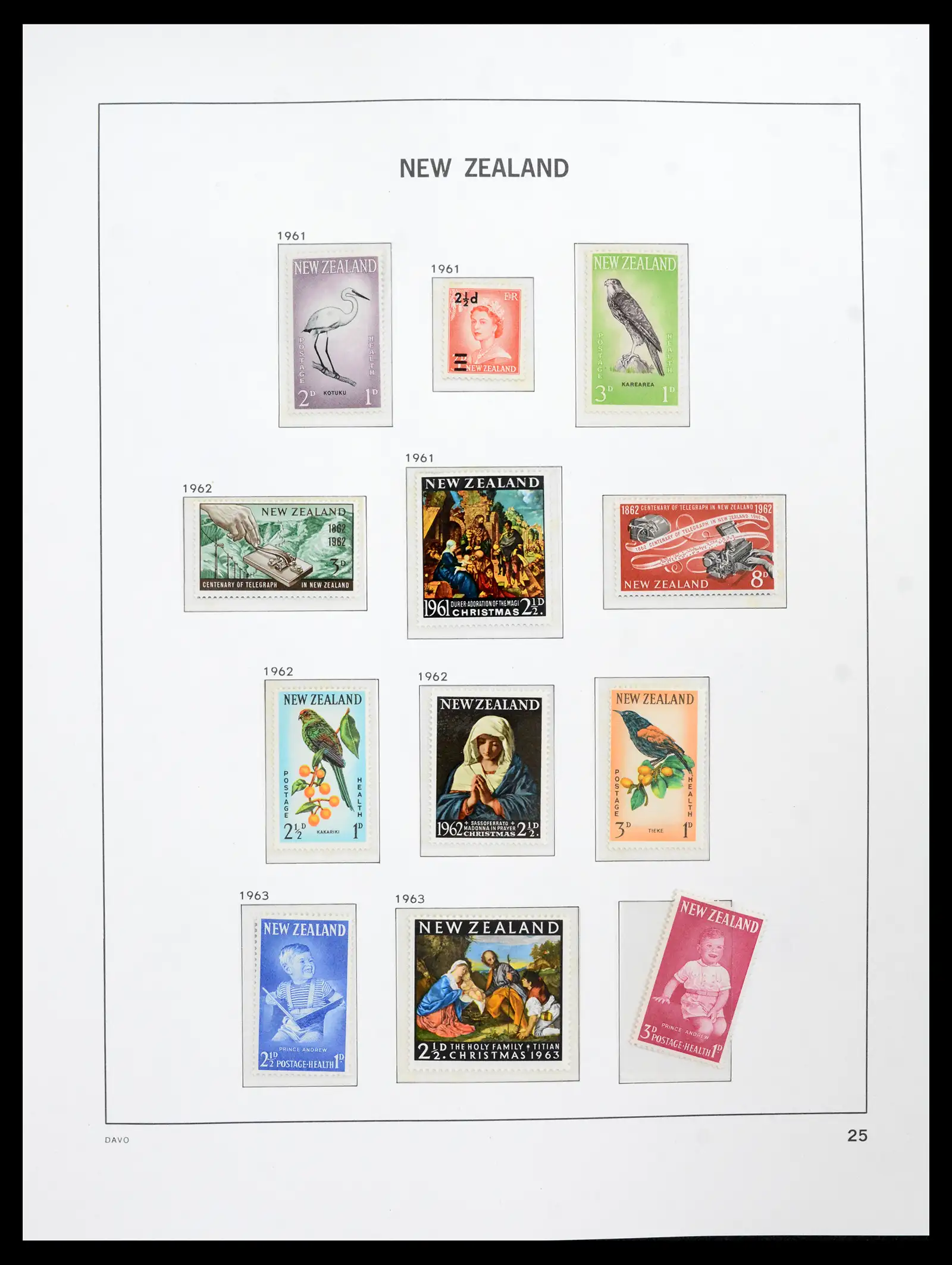 41753 0024 - Postzegelverzameling 41753 Nieuw-Zeeland 1874-1995.