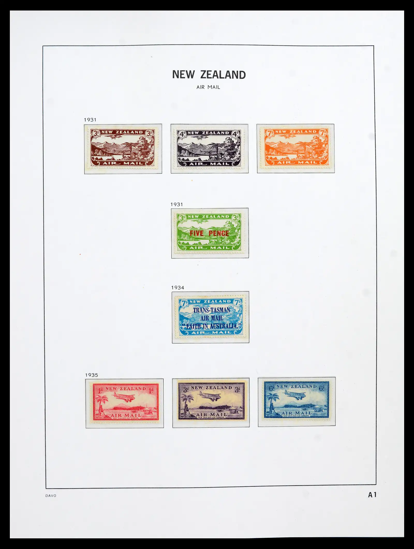 41753 0027 - Postzegelverzameling 41753 Nieuw-Zeeland 1874-1995.